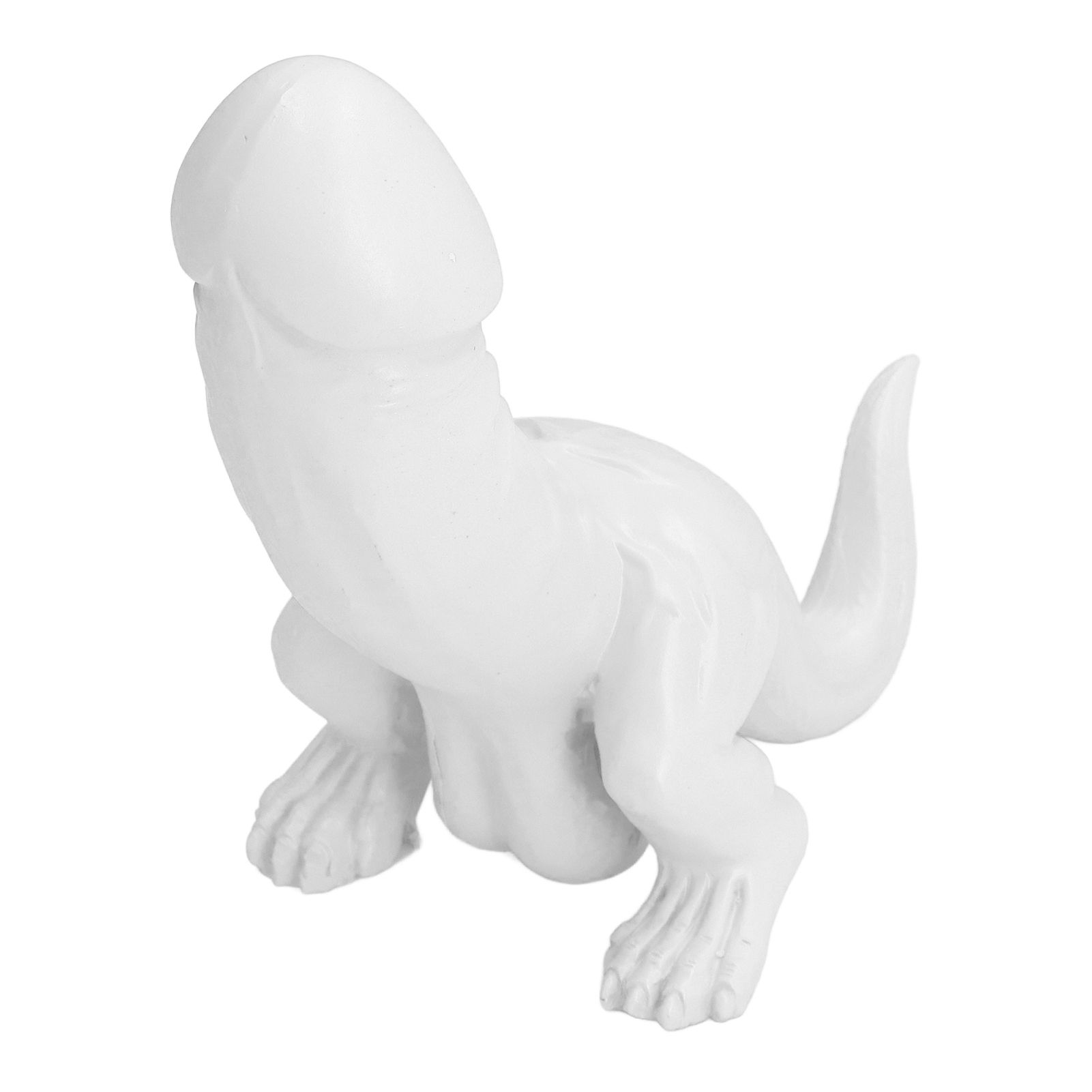 Dinosaur Ornament High Simulation Adult Spoof Resin Dinosaur Decoration for Home Decoration Bedroom Decoration White - Image 5