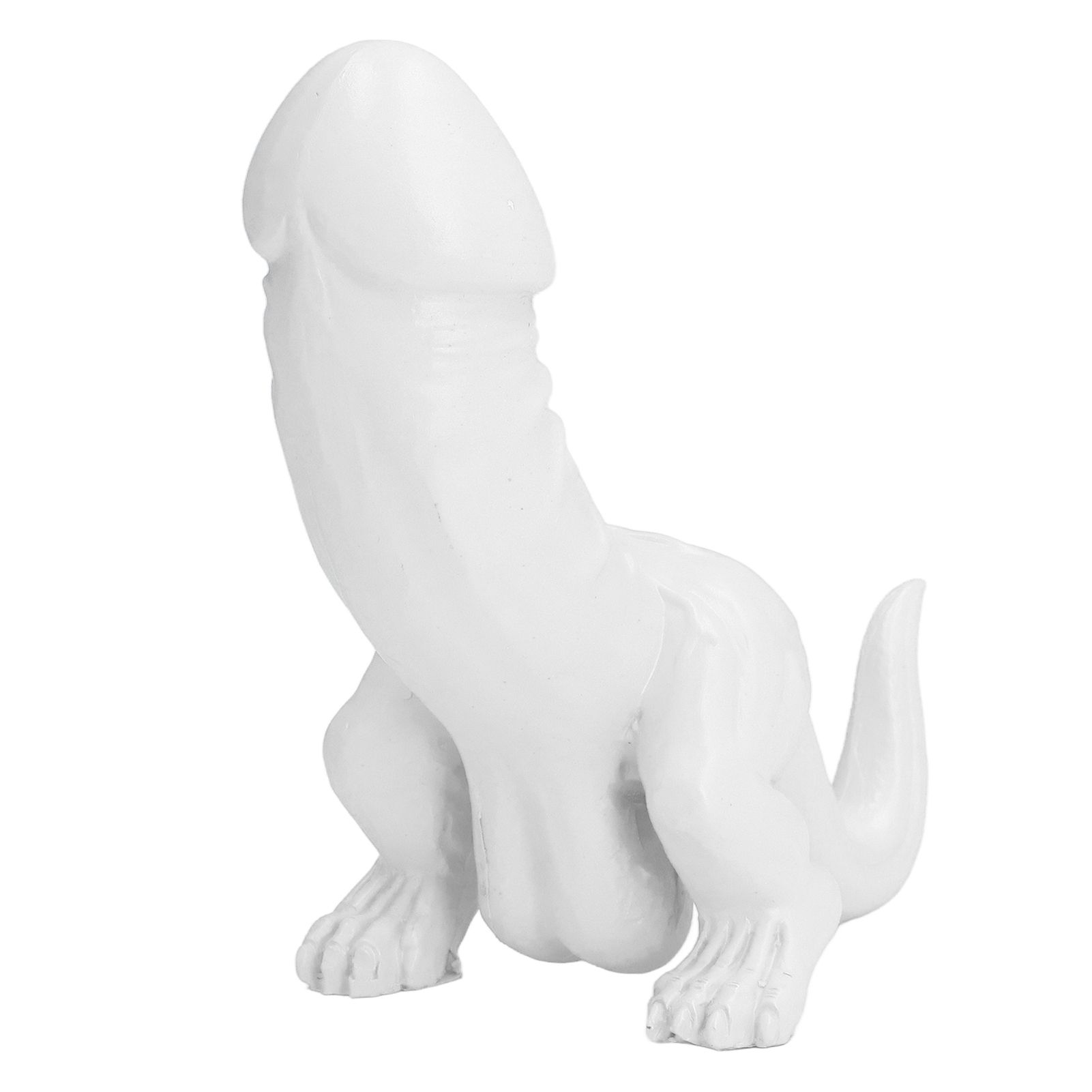 Dinosaur Ornament High Simulation Adult Spoof Resin Dinosaur Decoration for Home Decoration Bedroom Decoration White - Image 6