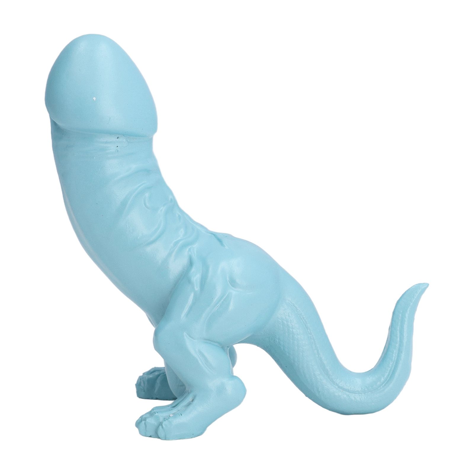 Dinosaur Ornament High Simulation Adult Spoof Resin Dinosaur Decoration for Home Decoration Bedroom Decoration Light Blue - Image 1
