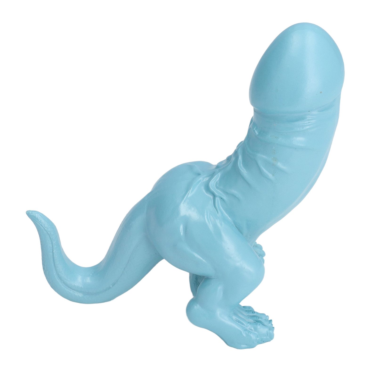 Dinosaur Ornament High Simulation Adult Spoof Resin Dinosaur Decoration for Home Decoration Bedroom Decoration Light Blue - Image 2