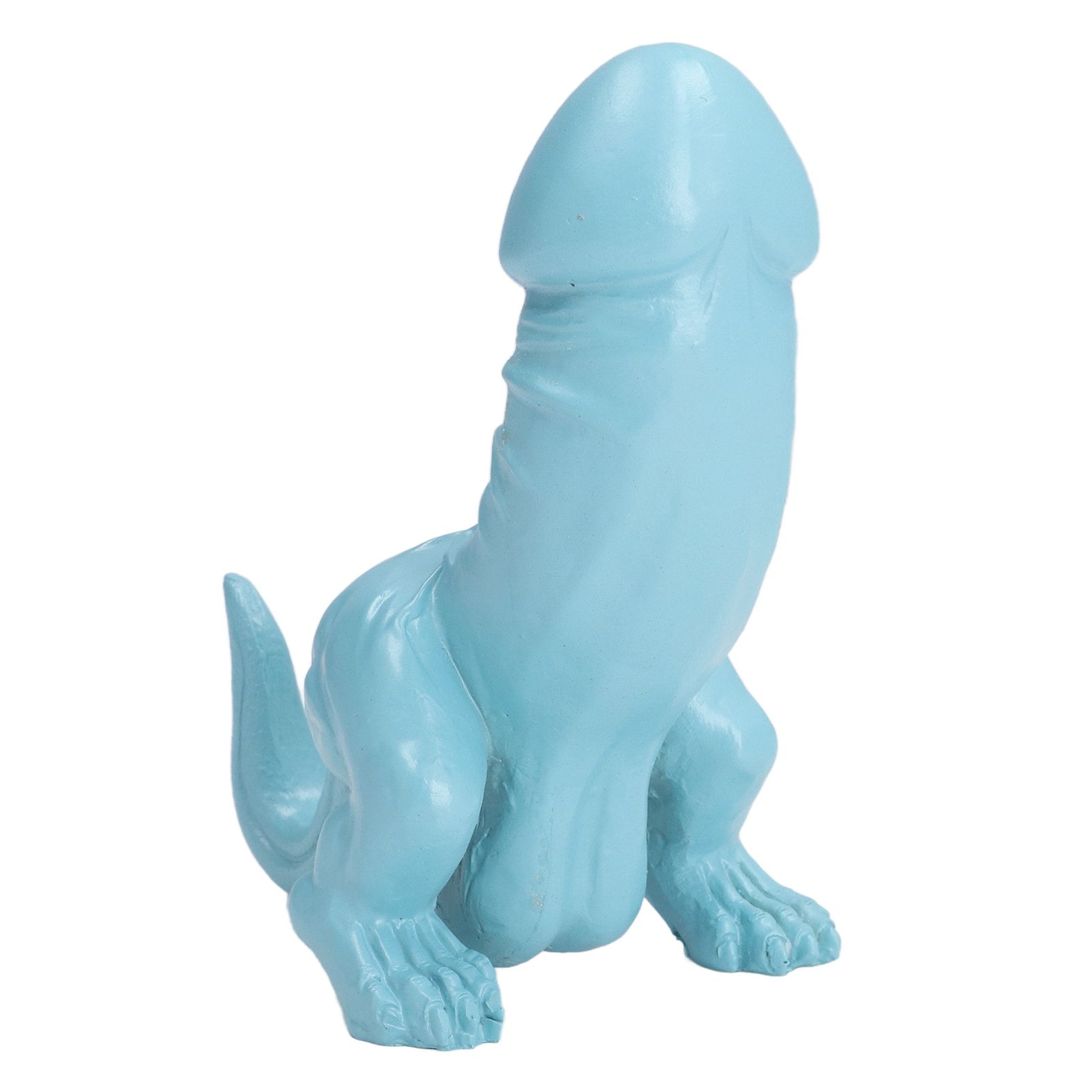 Dinosaur Ornament High Simulation Adult Spoof Resin Dinosaur Decoration for Home Decoration Bedroom Decoration Light Blue - Image 4