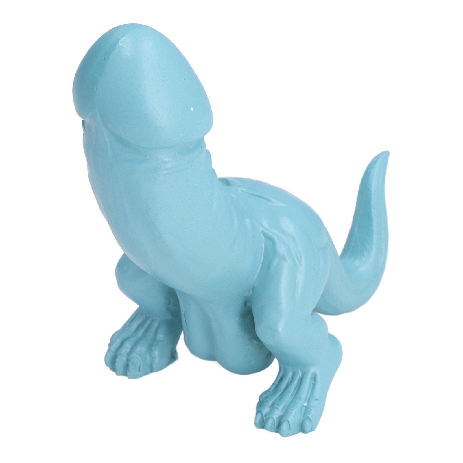 Dinosaur Ornament High Simulation Adult Spoof Resin Dinosaur Decoration for Home Decoration Bedroom Decoration Light Blue - Image 5