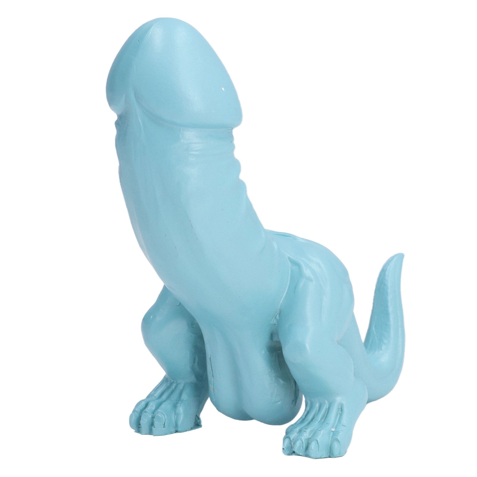 Dinosaur Ornament High Simulation Adult Spoof Resin Dinosaur Decoration for Home Decoration Bedroom Decoration Light Blue - Image 6