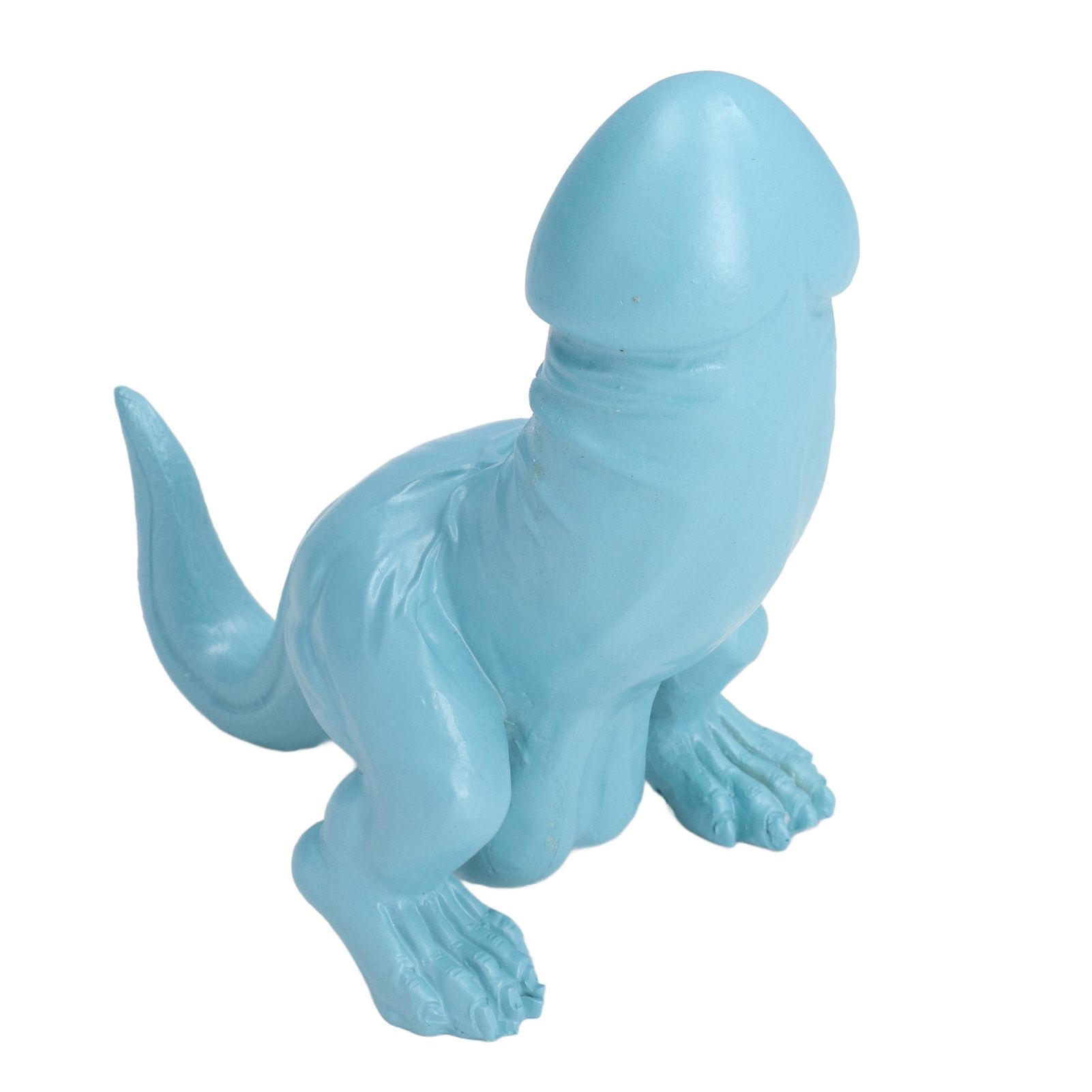 Dinosaur Ornament High Simulation Adult Spoof Resin Dinosaur Decoration for Home Decoration Bedroom Decoration Light Blue - Image 7