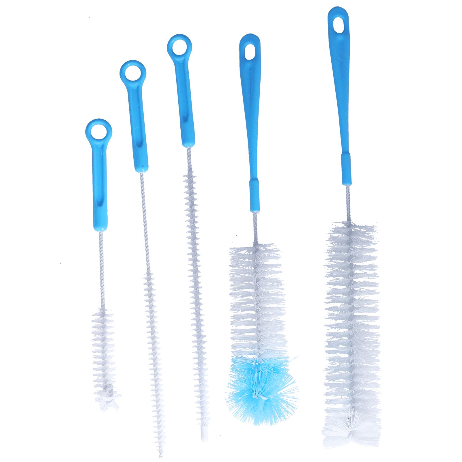 Water Bottle Brush 5pcs Long Handle Cleaning Brush for Narrow Neck Water Bottle Baby Bottle Coffee GrinderBlue - Image 3