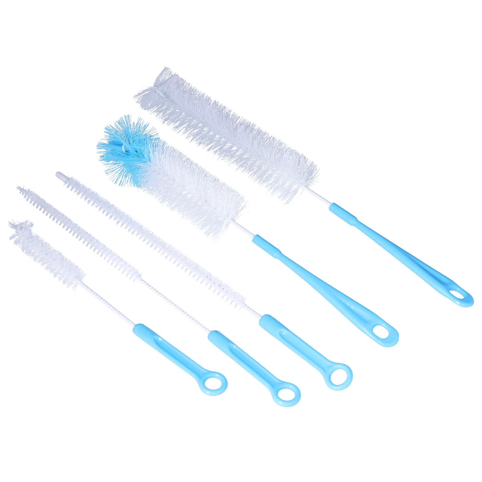Water Bottle Brush 5pcs Long Handle Cleaning Brush for Narrow Neck Water Bottle Baby Bottle Coffee GrinderBlue - Image 5