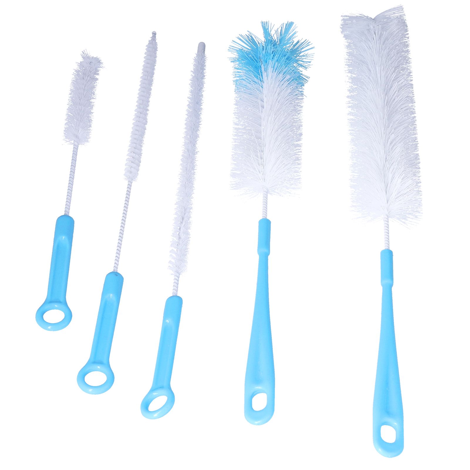 Water Bottle Brush 5pcs Long Handle Cleaning Brush for Narrow Neck Water Bottle Baby Bottle Coffee GrinderBlue - Image 7