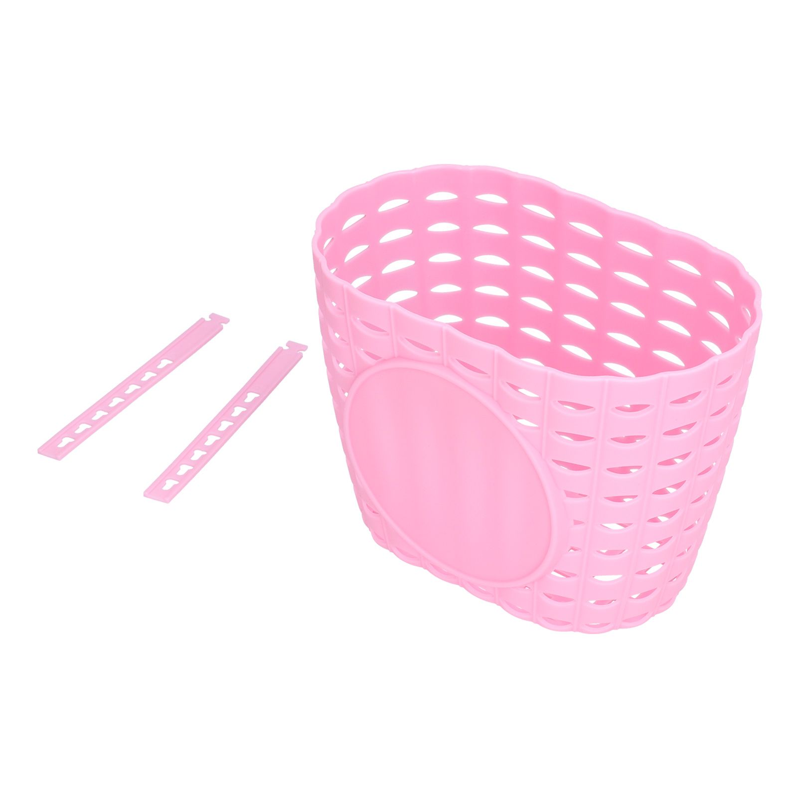 Children Bike Basket Thickened Plastic Wear Resistant and Durable Children's Bicycle Stroller Shopping Hanging BasketPink - Image 3