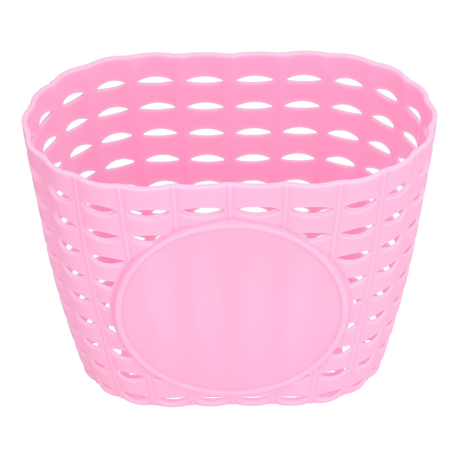 Children Bike Basket Thickened Plastic Wear Resistant and Durable Children's Bicycle Stroller Shopping Hanging BasketPink - Image 5