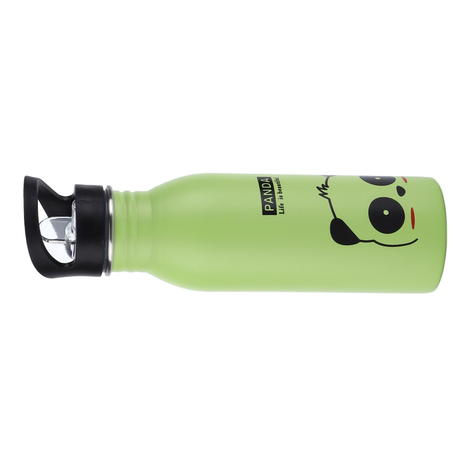Stainless Steel Sport Water Bottle 500ml Cute Vacuum Insulated Water Bottle with Sucking Mouth for Outdoor SportsGreen Panda - Image 7