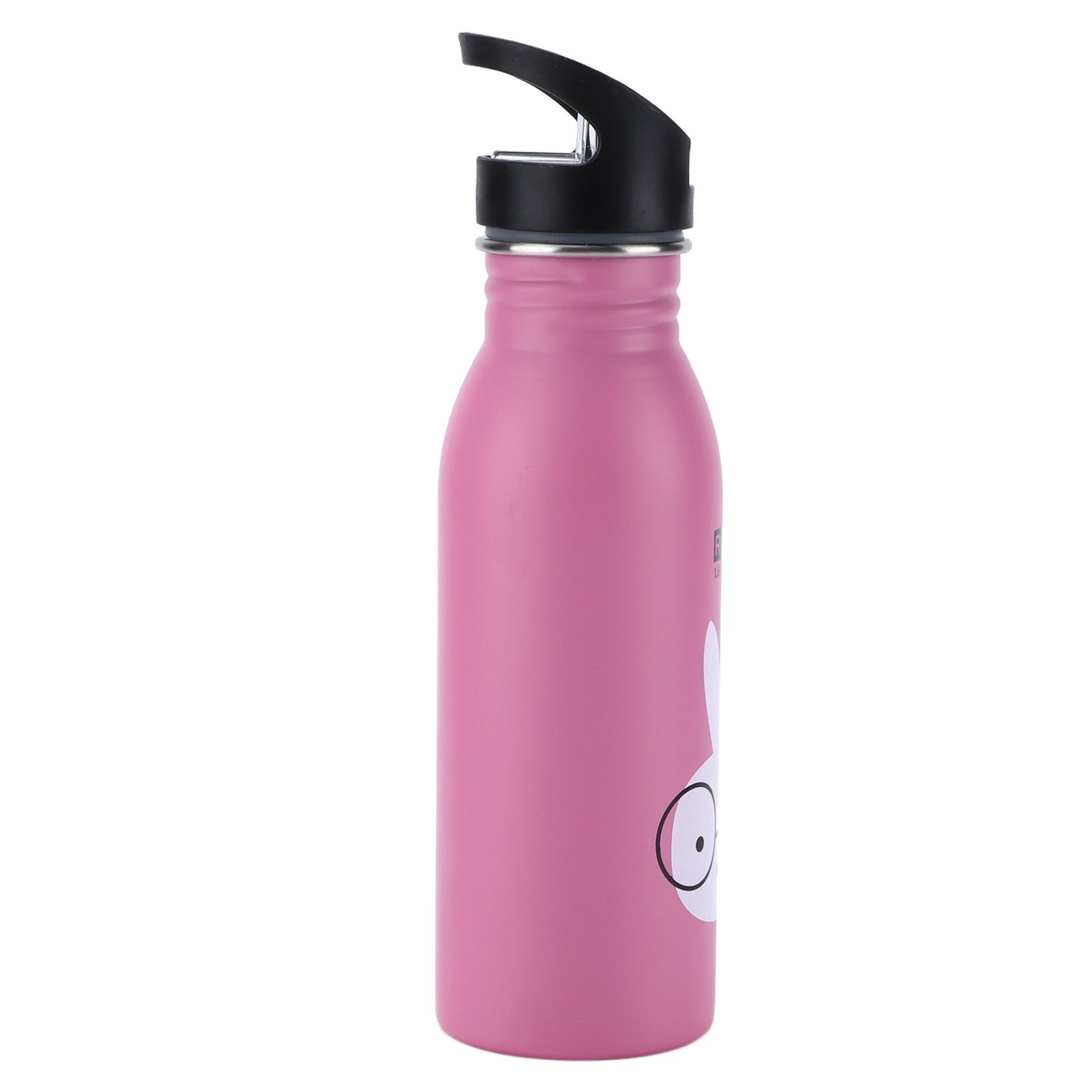 Stainless Steel Sport Water Bottle 500ml Cute Vacuum Insulated Water Bottle with Sucking Mouth for Outdoor SportsPink Bunny - Image 4