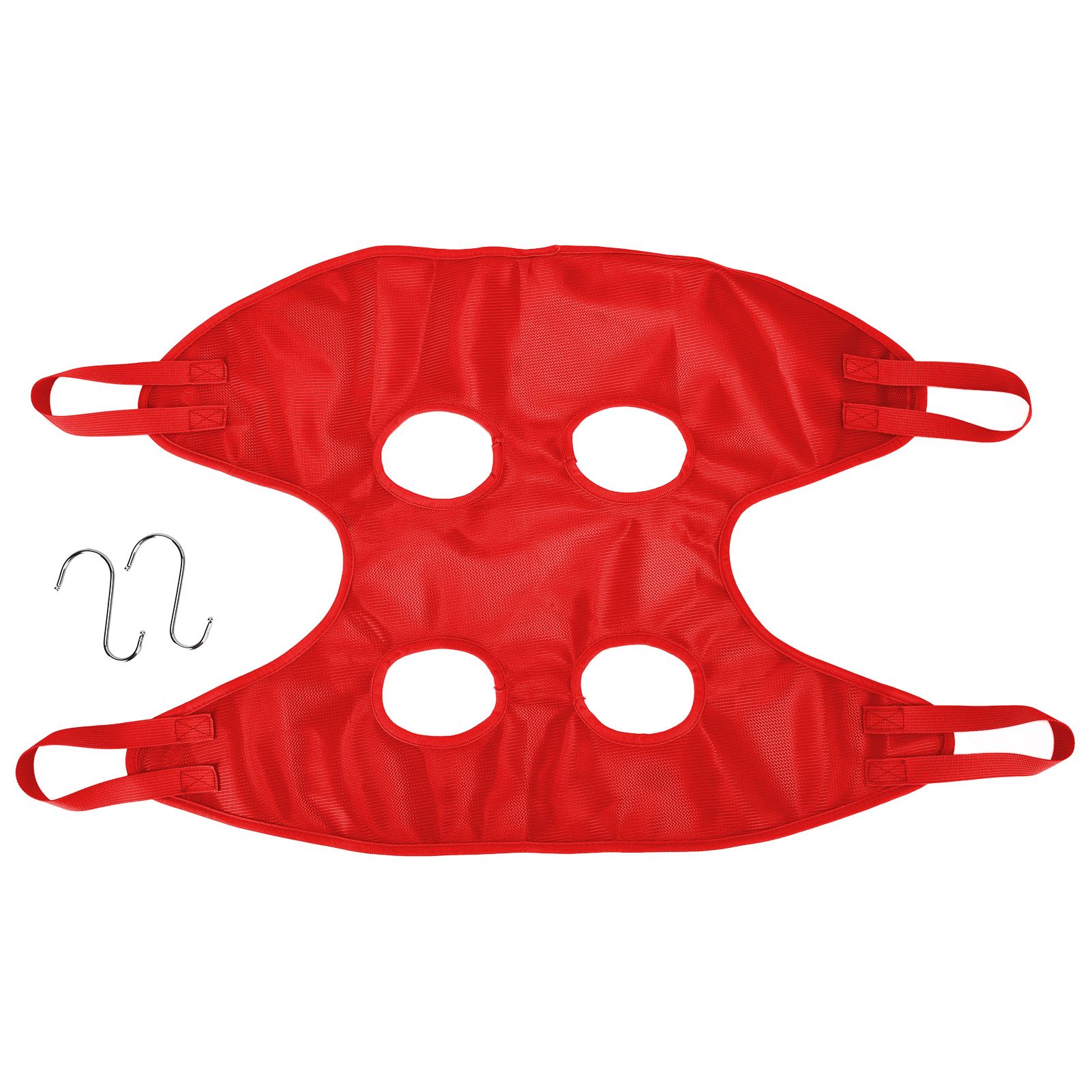 Dog Grooming Sling Multifunctional Pet Grooming Hammock Helper for Bathing Washing Grooming and Trimming NailRed M - Image 1