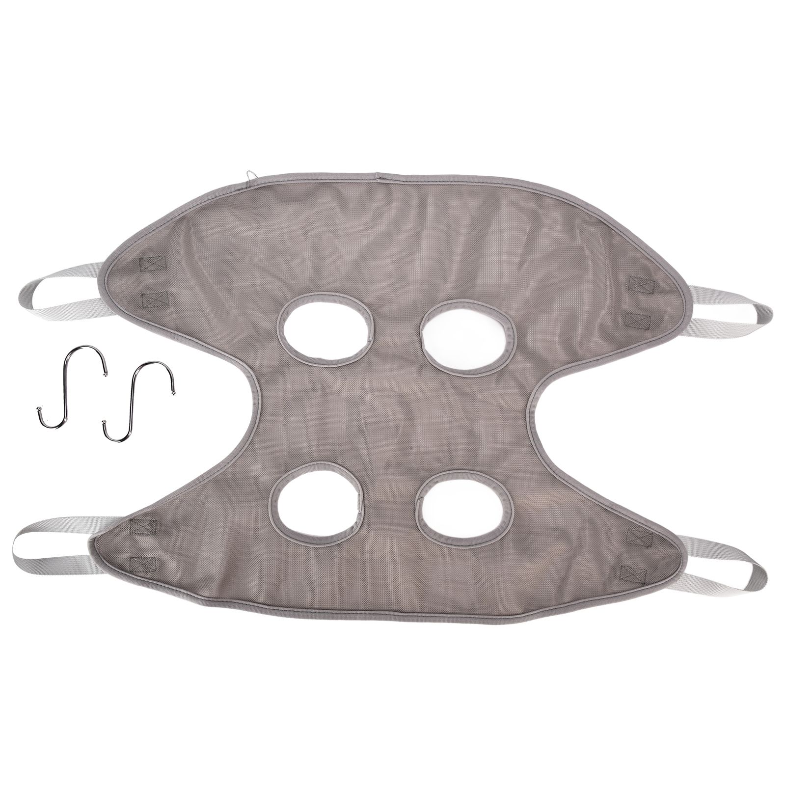 Dog Grooming Sling Multifunctional Pet Grooming Hammock Helper for Bathing Washing Grooming and Trimming NailGrey M - Image 1