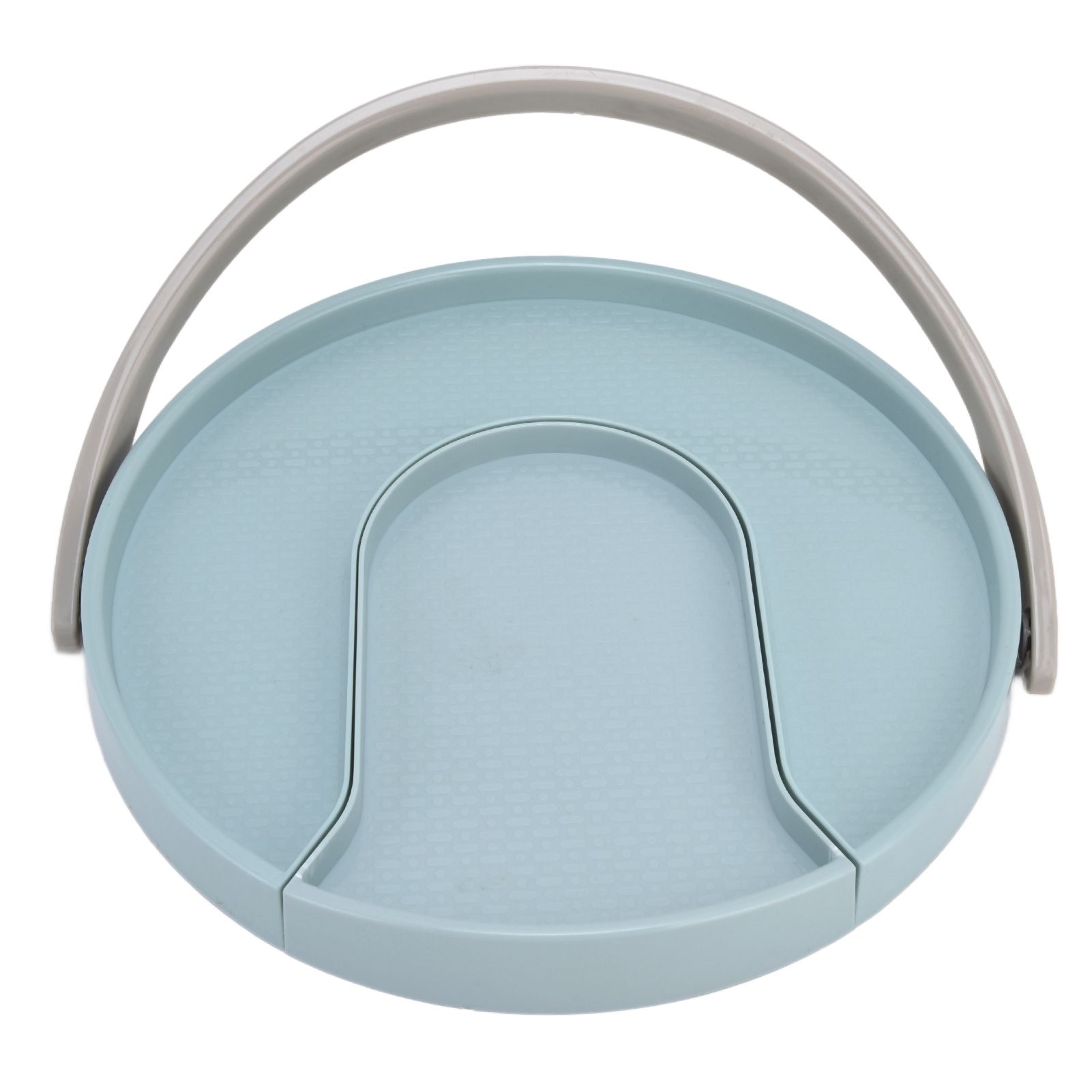 Kitchen Storage Turntable Non Skid Kitchen Spice Beverage Pull Out Organizer Rack for Kitchen Cabinets PantryBlue - Image 5