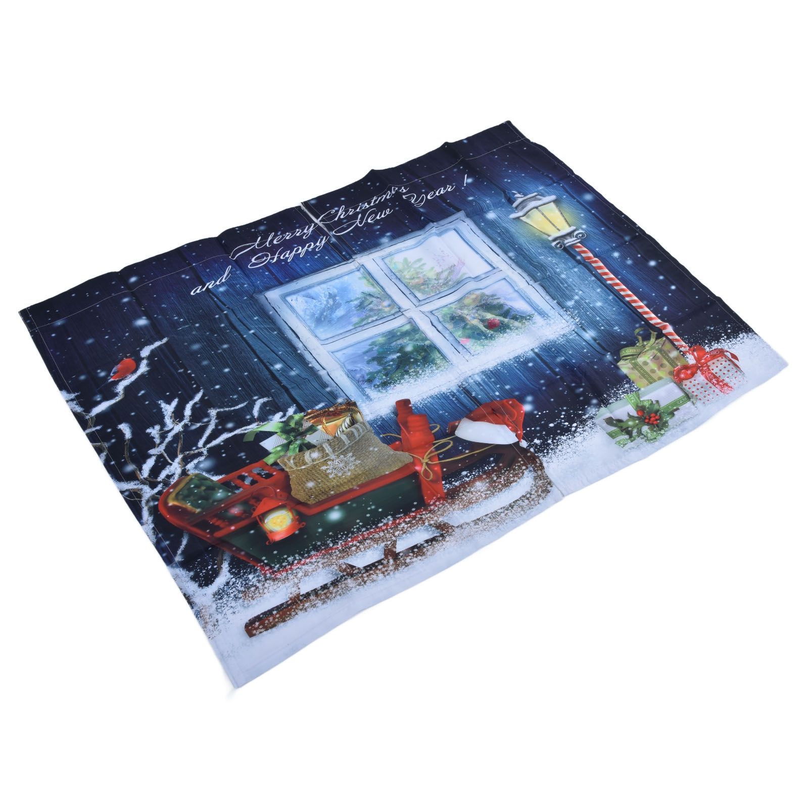 Christmas Style Curtain Personalized 3D Digital Printing Blackout Curtains Waterproof Cloth Shower Curtains170x200cm - Image 3