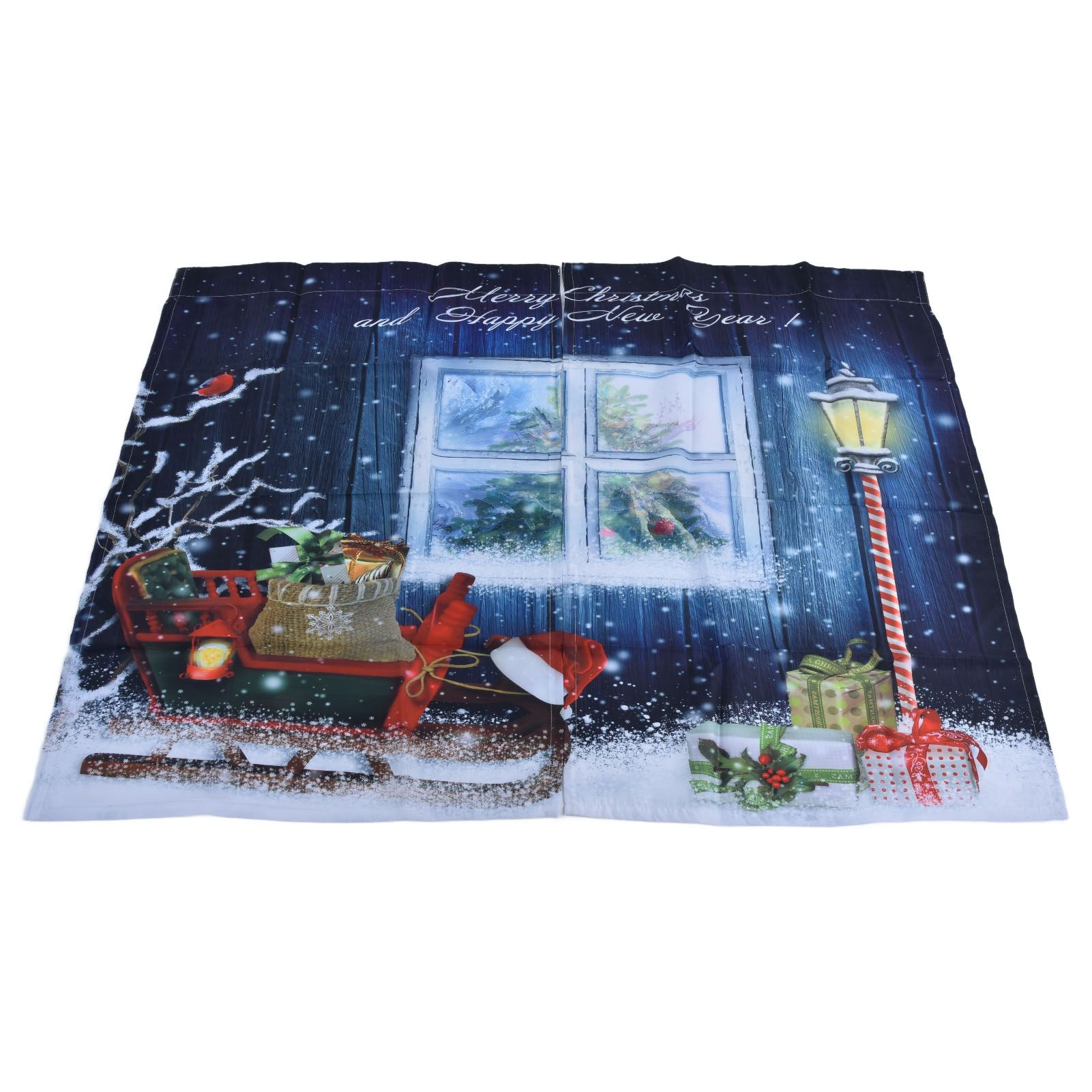 Christmas Style Curtain Personalized 3D Digital Printing Blackout Curtains Waterproof Cloth Shower Curtains170x200cm - Image 5