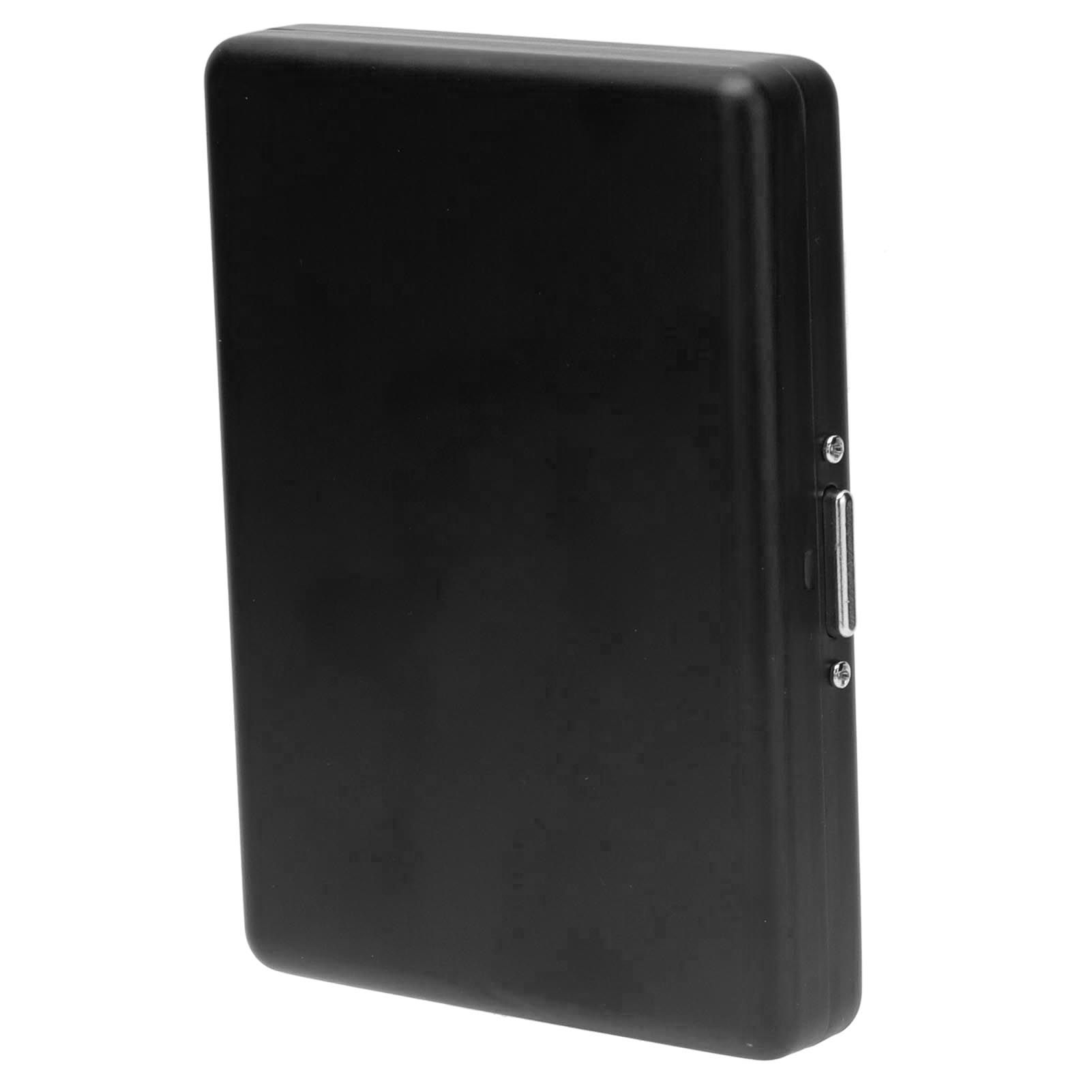 Cigarette Case Aluminium Alloy High Durability Fashion Glossy Exquisite Texture Cigarette Holder for Travel OutdoorBlack - Image 5