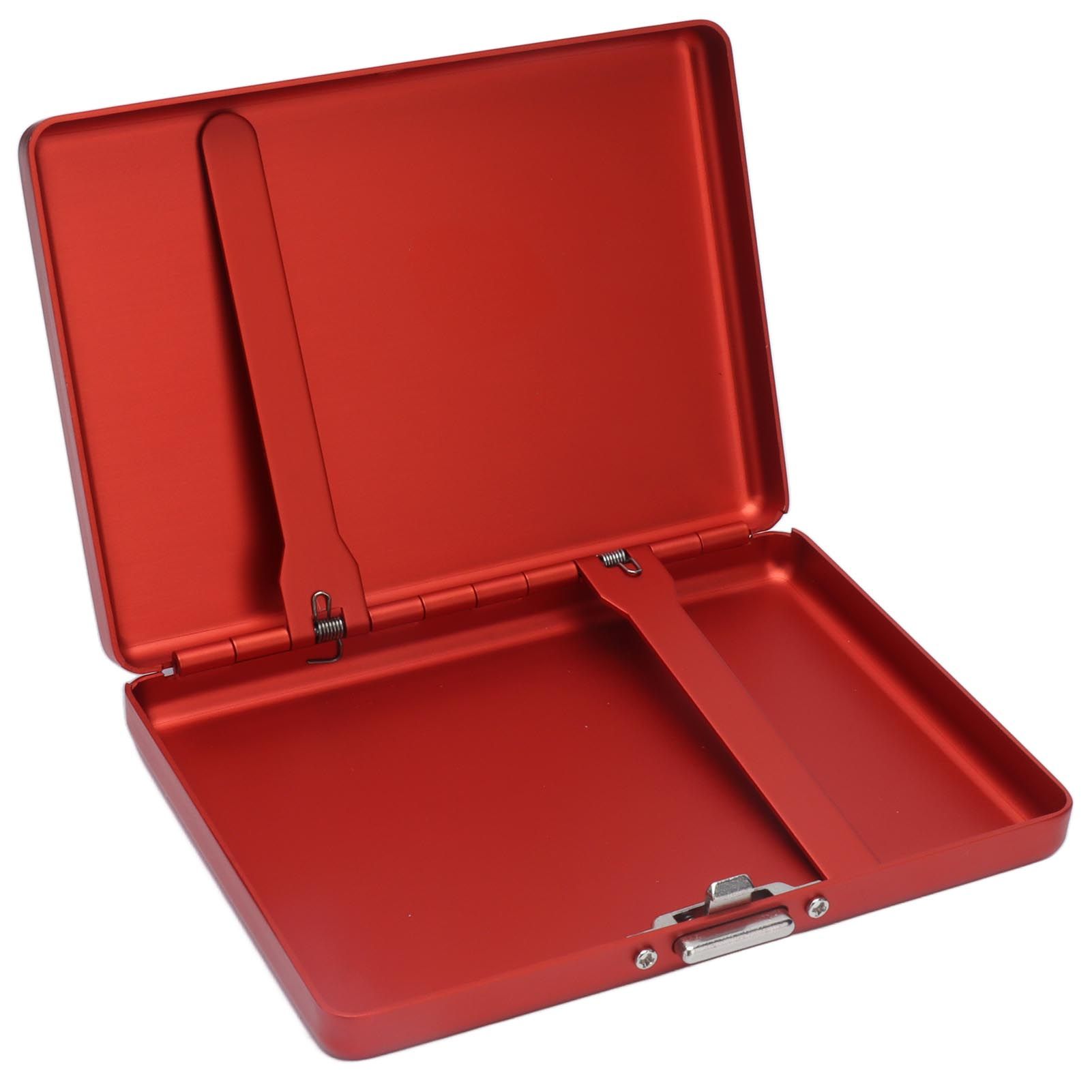Cigarette Case Aluminium Alloy High Durability Fashion Glossy Exquisite Texture Cigarette Holder for Travel OutdoorRed - Image 3