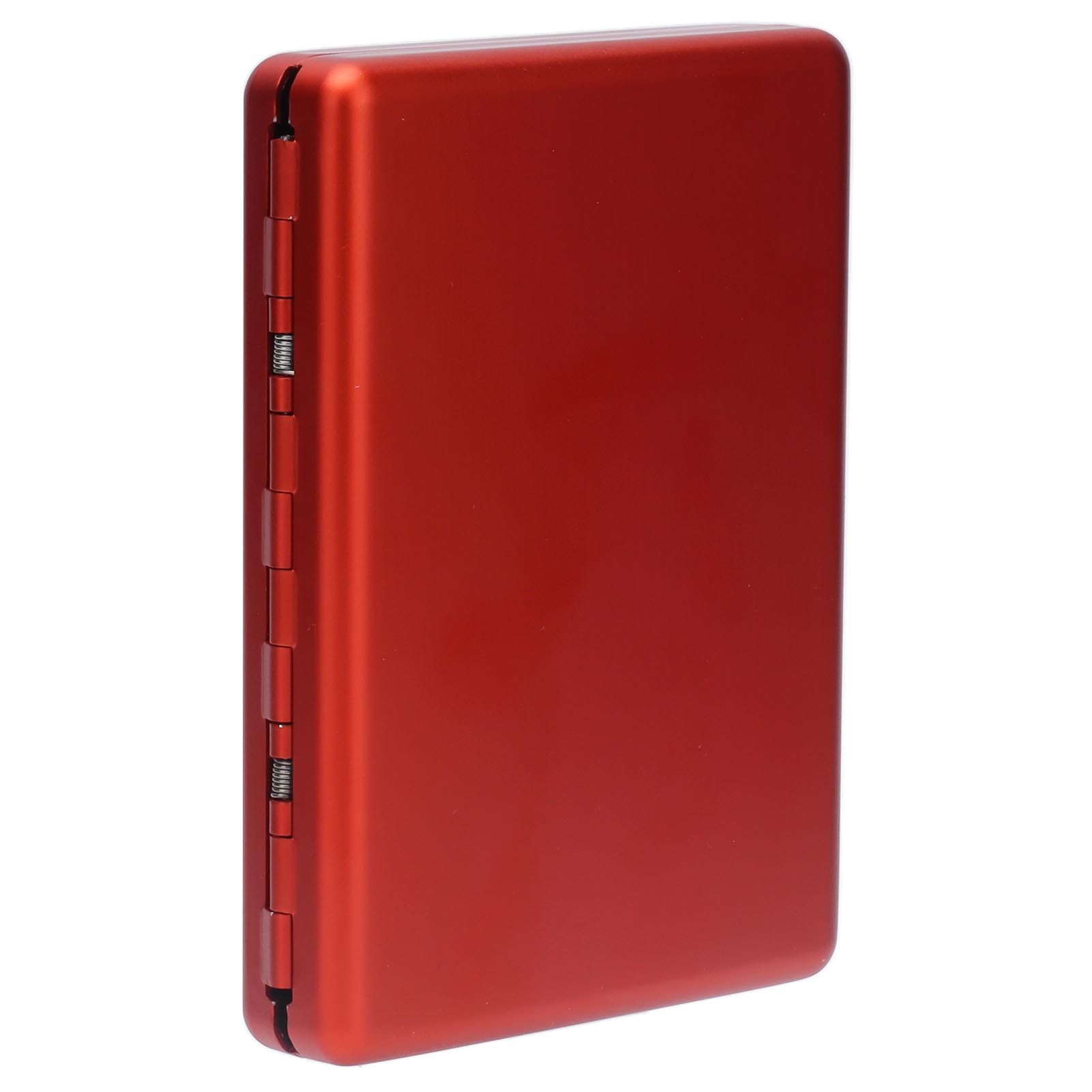 Cigarette Case Aluminium Alloy High Durability Fashion Glossy Exquisite Texture Cigarette Holder for Travel OutdoorRed - Image 6