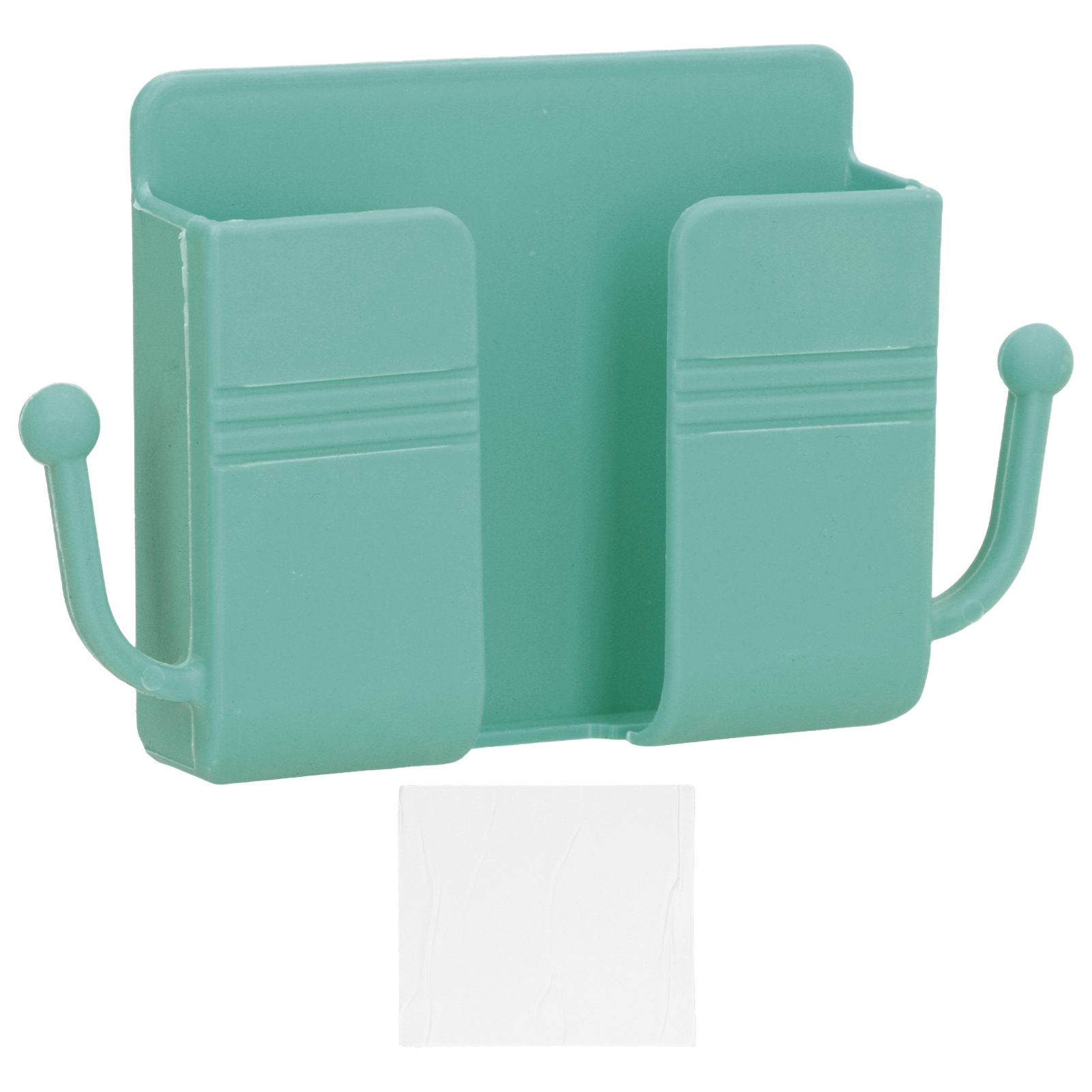 Wall Mounted Storage Box Multifunctional Phone Charging Wall Mount Holder for Bed Bathroom Kitchen OfficeGreen - Image 1
