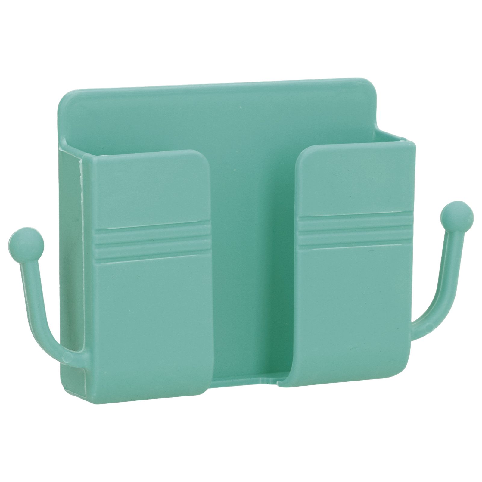 Wall Mounted Storage Box Multifunctional Phone Charging Wall Mount Holder for Bed Bathroom Kitchen OfficeGreen - Image 2
