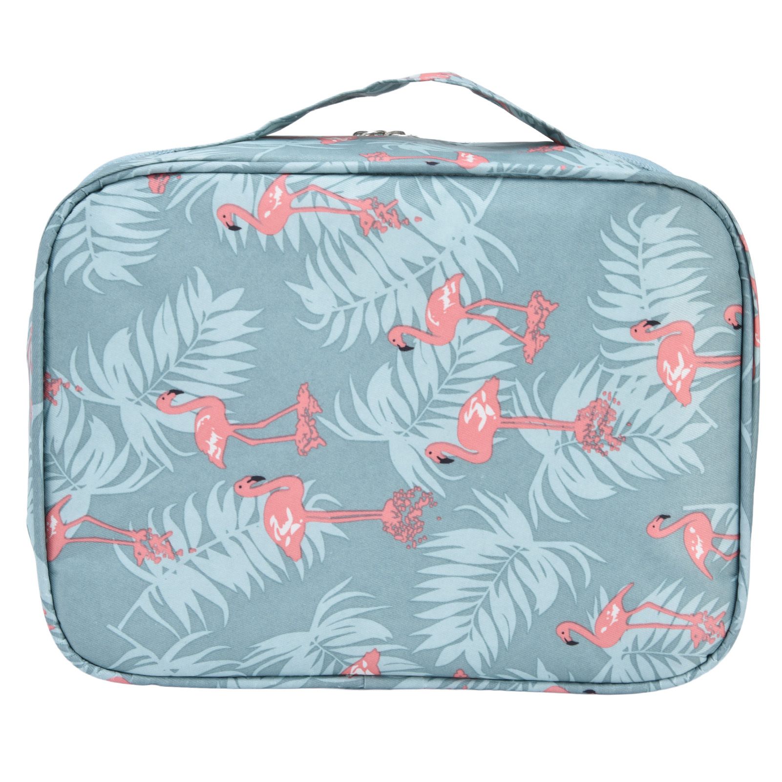 Toiletry Bag Durable Waterproof Nylon Portable Multifunctional Fashionable Design Large Capacity Travel Toiletry BagFlamingo - Image 3
