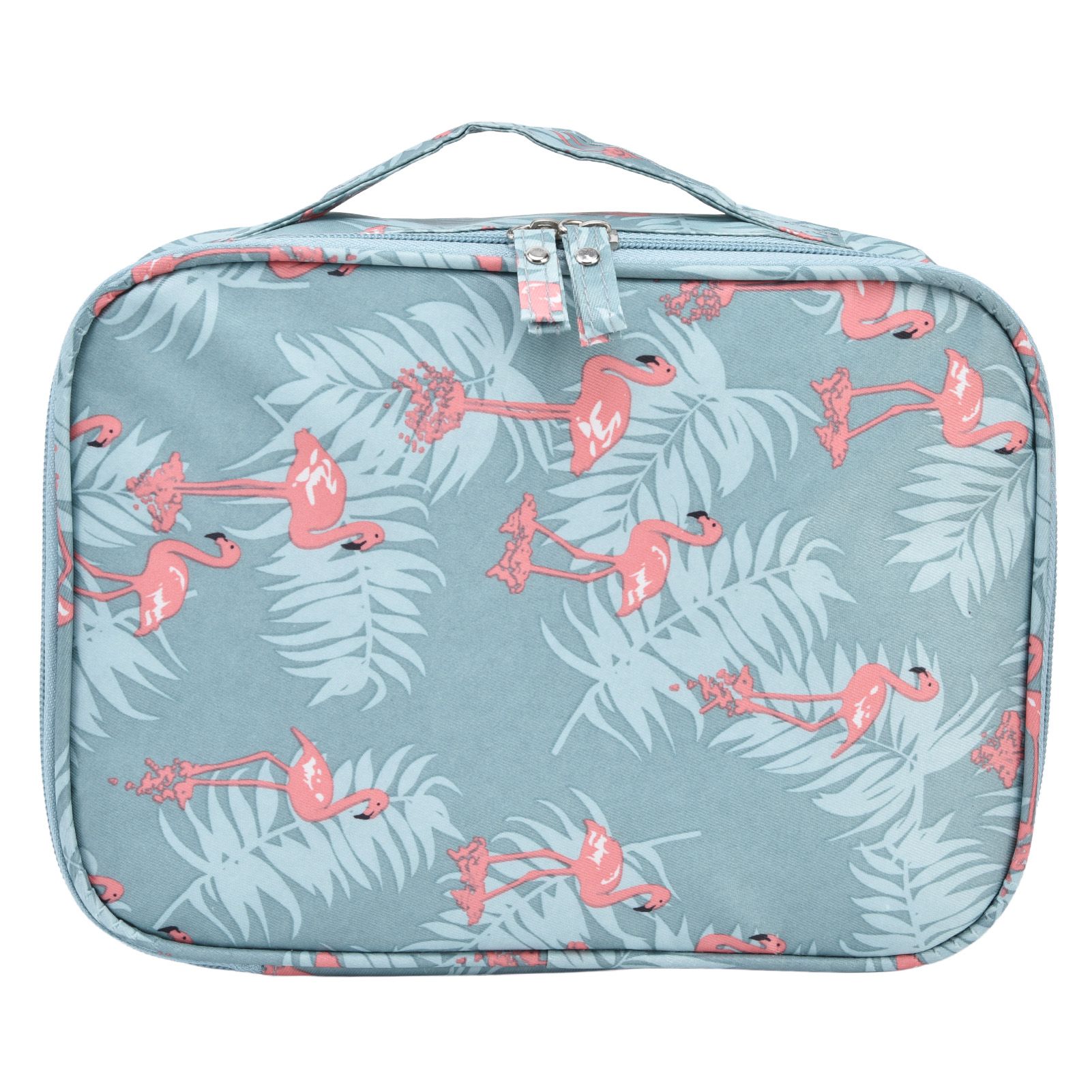 Toiletry Bag Durable Waterproof Nylon Portable Multifunctional Fashionable Design Large Capacity Travel Toiletry BagFlamingo - Image 4