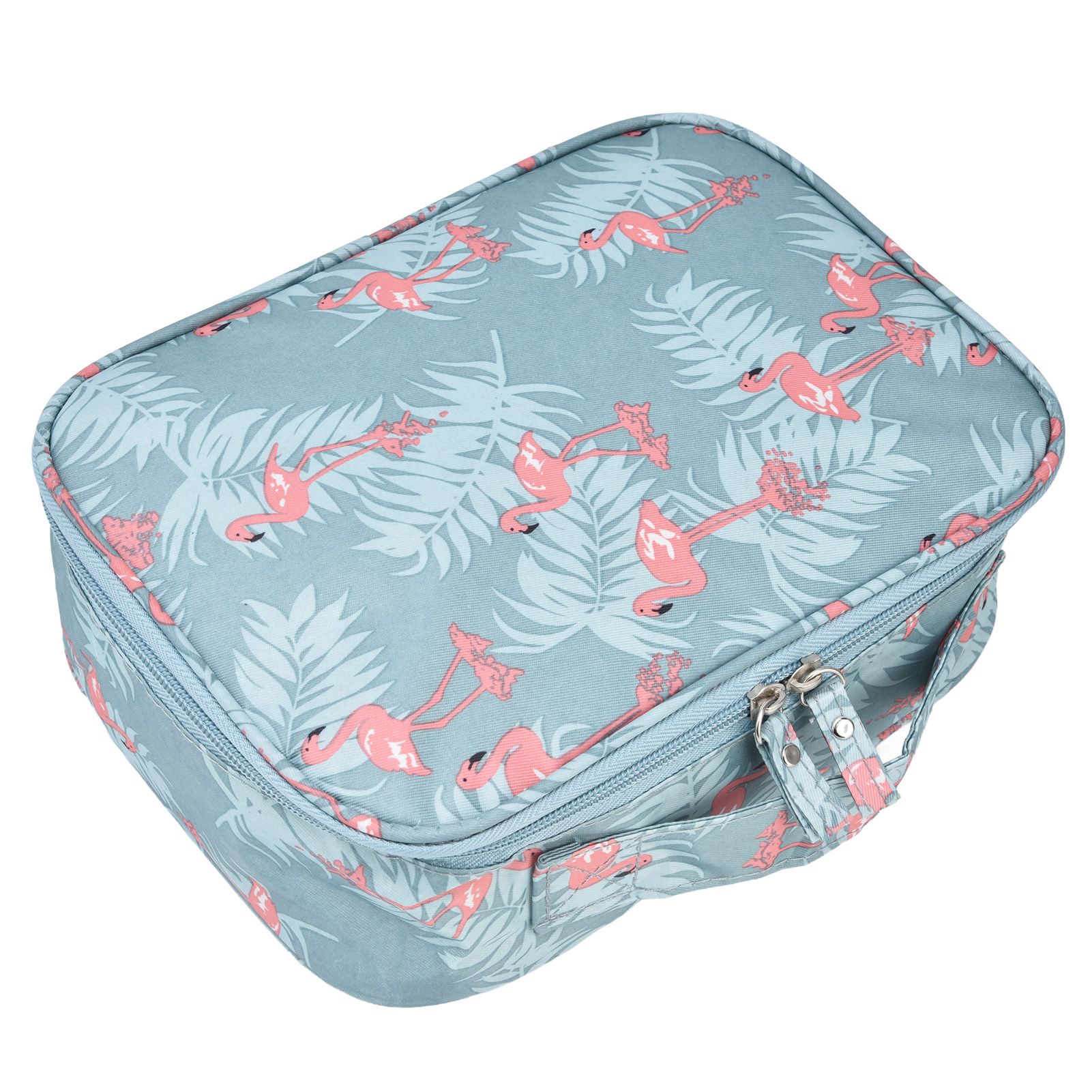 Toiletry Bag Durable Waterproof Nylon Portable Multifunctional Fashionable Design Large Capacity Travel Toiletry BagFlamingo - Image 6
