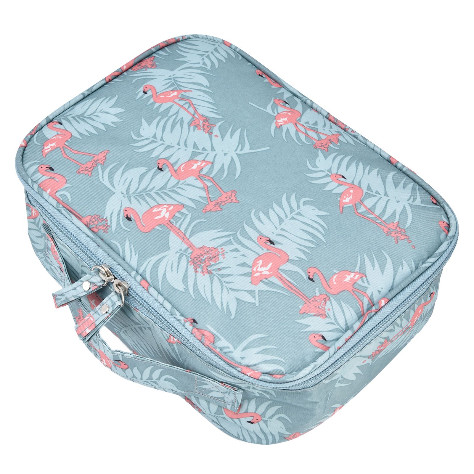 Toiletry Bag Durable Waterproof Nylon Portable Multifunctional Fashionable Design Large Capacity Travel Toiletry BagFlamingo - Image 7