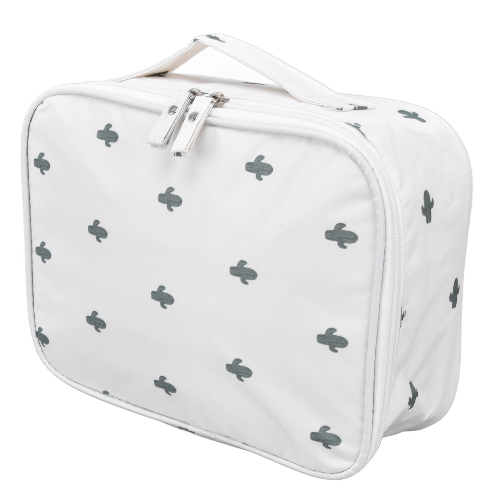 Toiletry Bag Durable Waterproof Nylon Portable Multifunctional Fashionable Design Large Capacity Travel Toiletry BagCactus - Image 2
