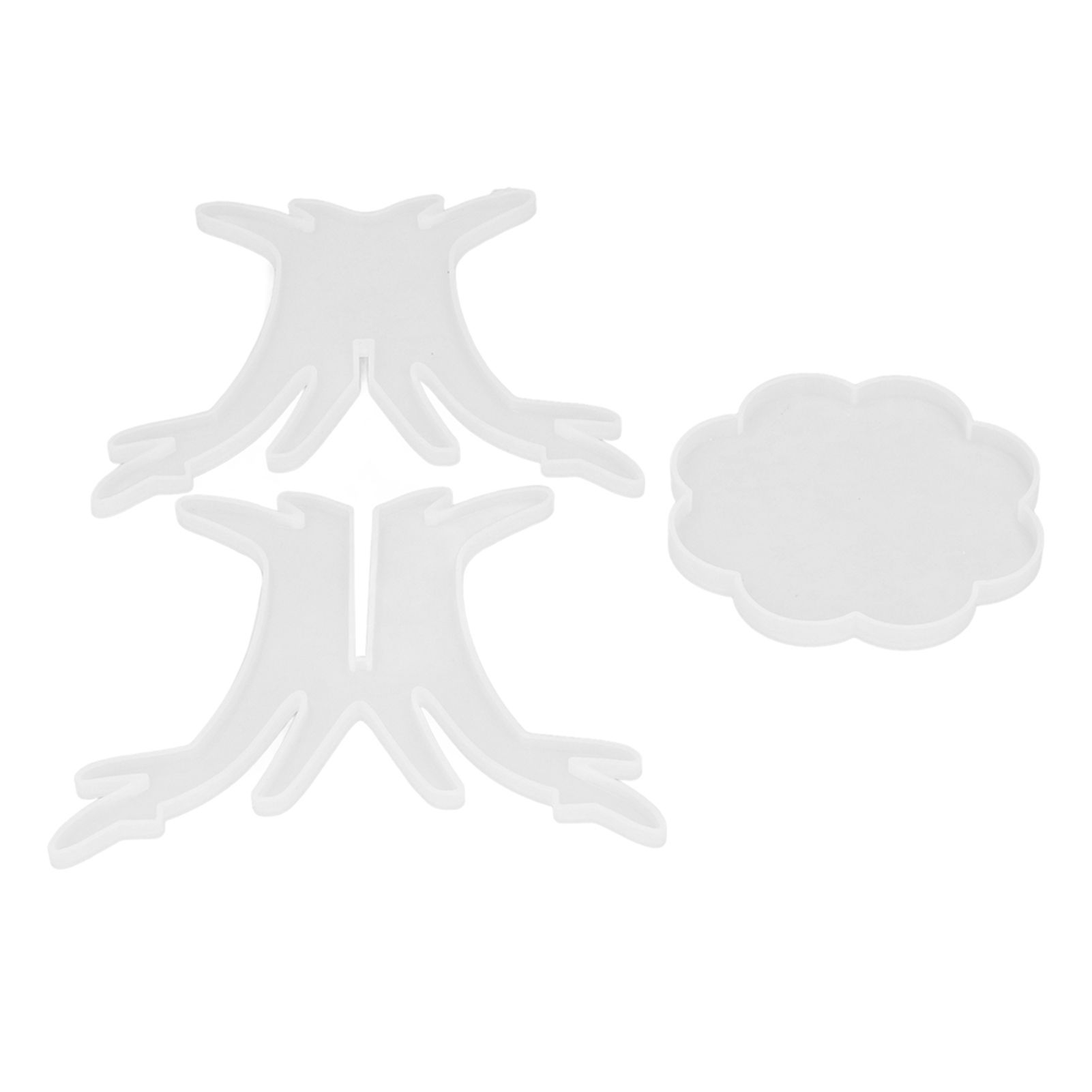 3Pcs DIY Flower Pot Shelf Mold Easy Demoulding Soft Good Toughness Irregular Branches Flower Pot Shelf Mold for DIYBranch 60‑730 - Image 2