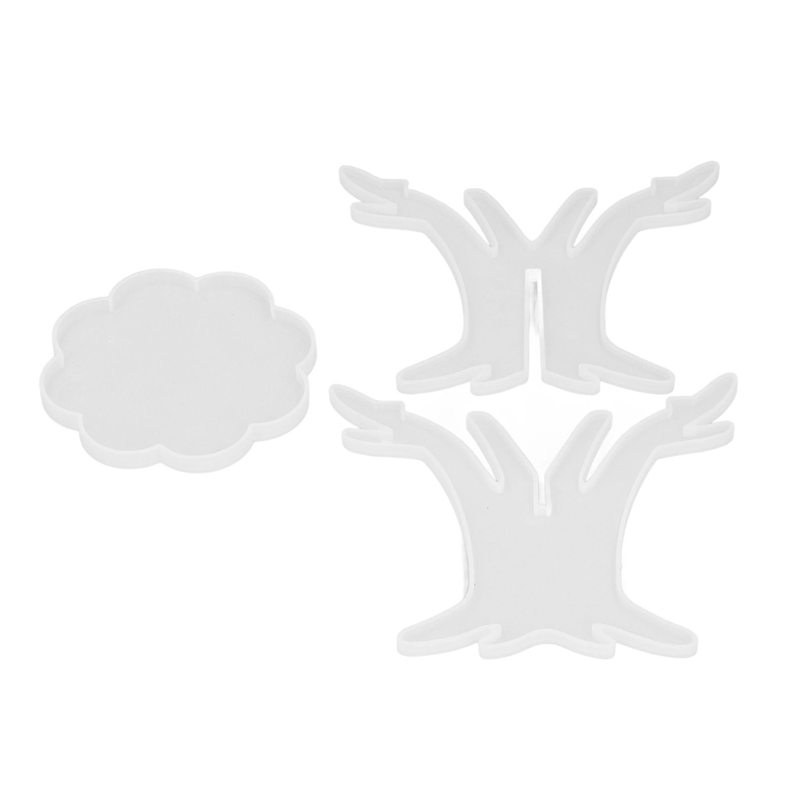 3Pcs DIY Flower Pot Shelf Mold Easy Demoulding Soft Good Toughness Irregular Branches Flower Pot Shelf Mold for DIYBranch 60‑730 - Image 3