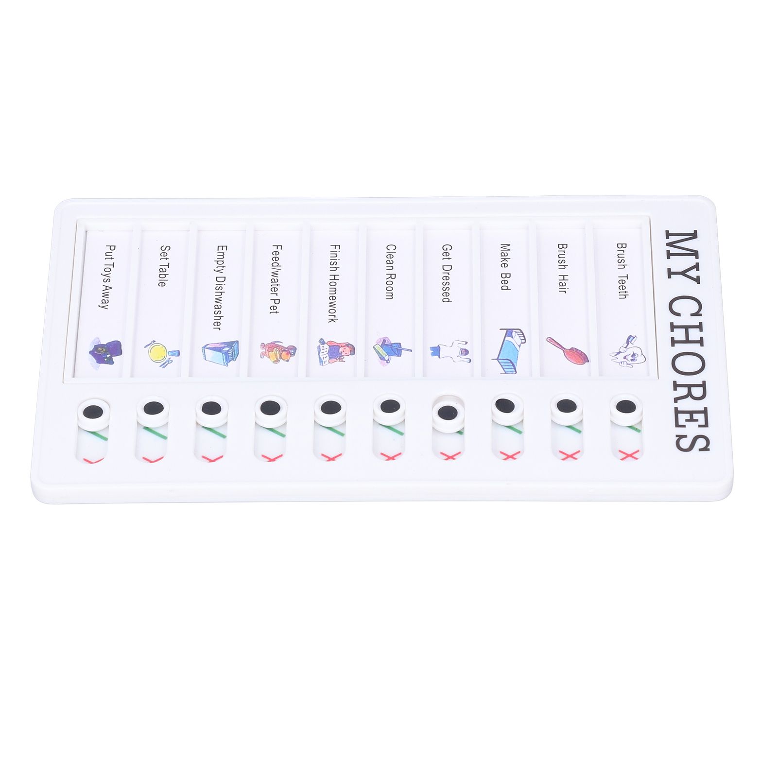 Chore Chart Memo Boards Portable Detachable Message Board Feel Comfortable PVC Kids Chore Chart for Kids Learn PlanningMY CHORES - Image 2