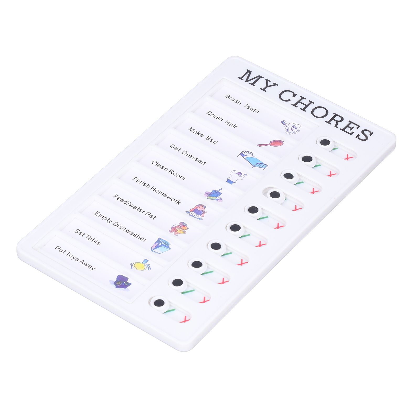 Chore Chart Memo Boards Portable Detachable Message Board Feel Comfortable PVC Kids Chore Chart for Kids Learn PlanningMY CHORES - Image 3