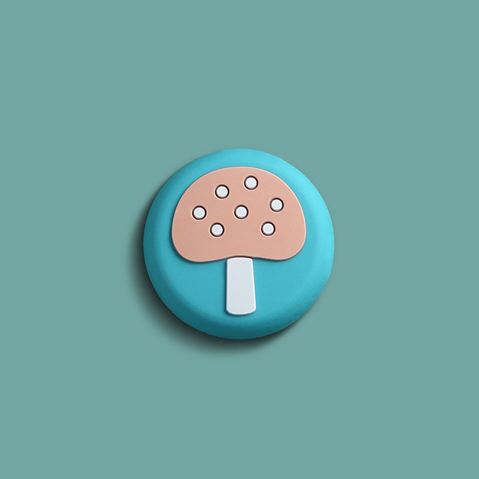 Cartoon Door Handle Stopper Bumpers Buffer Wall Protectors Doorknob Crash Pad Self Adhesive Design for HomeMushroom Pattern - Image 2