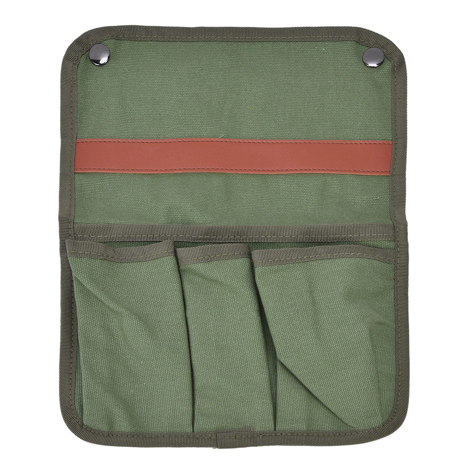 Camping Chair Armrest Storage Bag Large Capacity Multiple Pockets Portable Chair Hanging Storage Bag for Outdoor BeachMilitary Green - Image 1