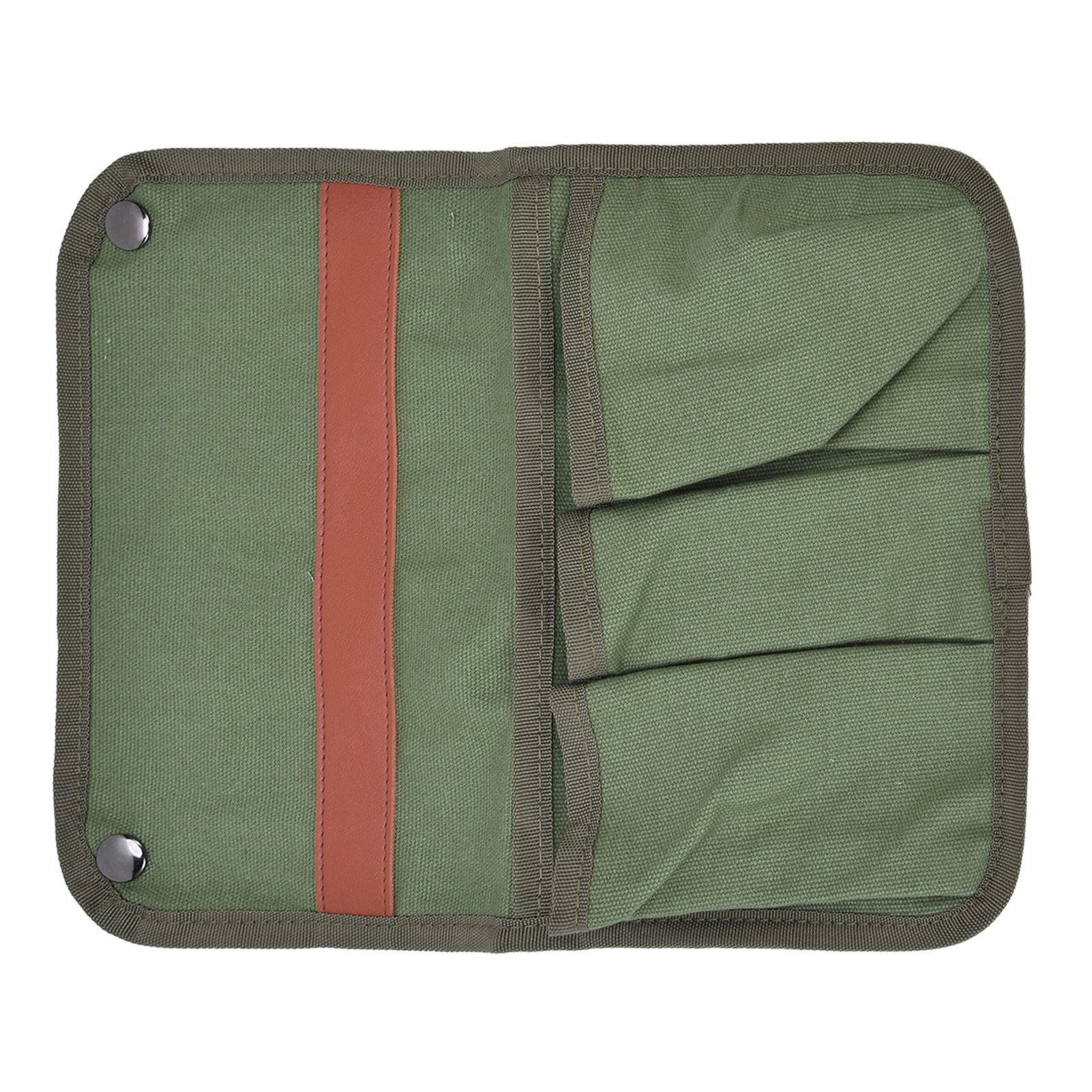 Camping Chair Armrest Storage Bag Large Capacity Multiple Pockets Portable Chair Hanging Storage Bag for Outdoor BeachMilitary Green - Image 4