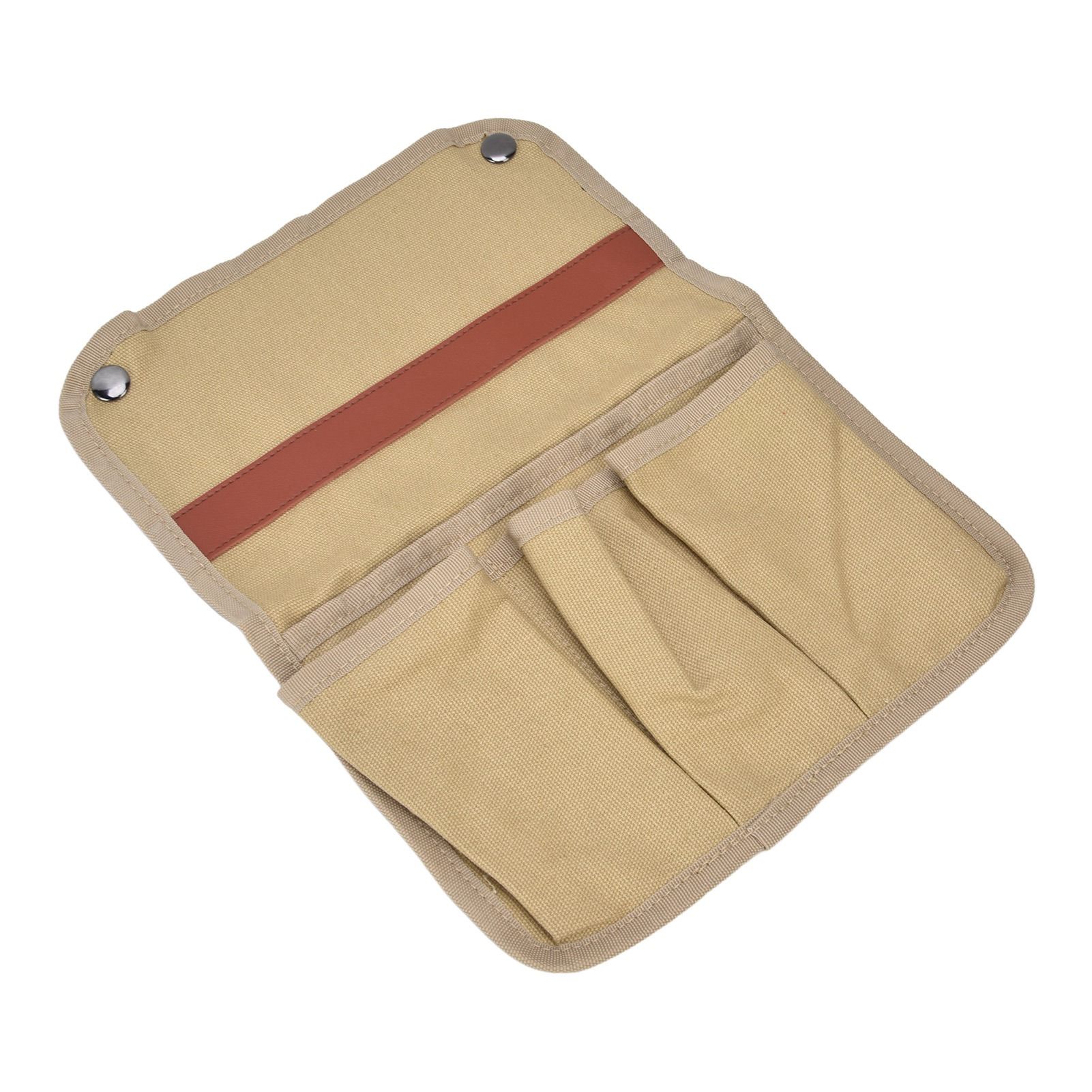 Camping Chair Armrest Storage Bag Large Capacity Multiple Pockets Portable Chair Hanging Storage Bag for Outdoor BeachKhaki - Image 5