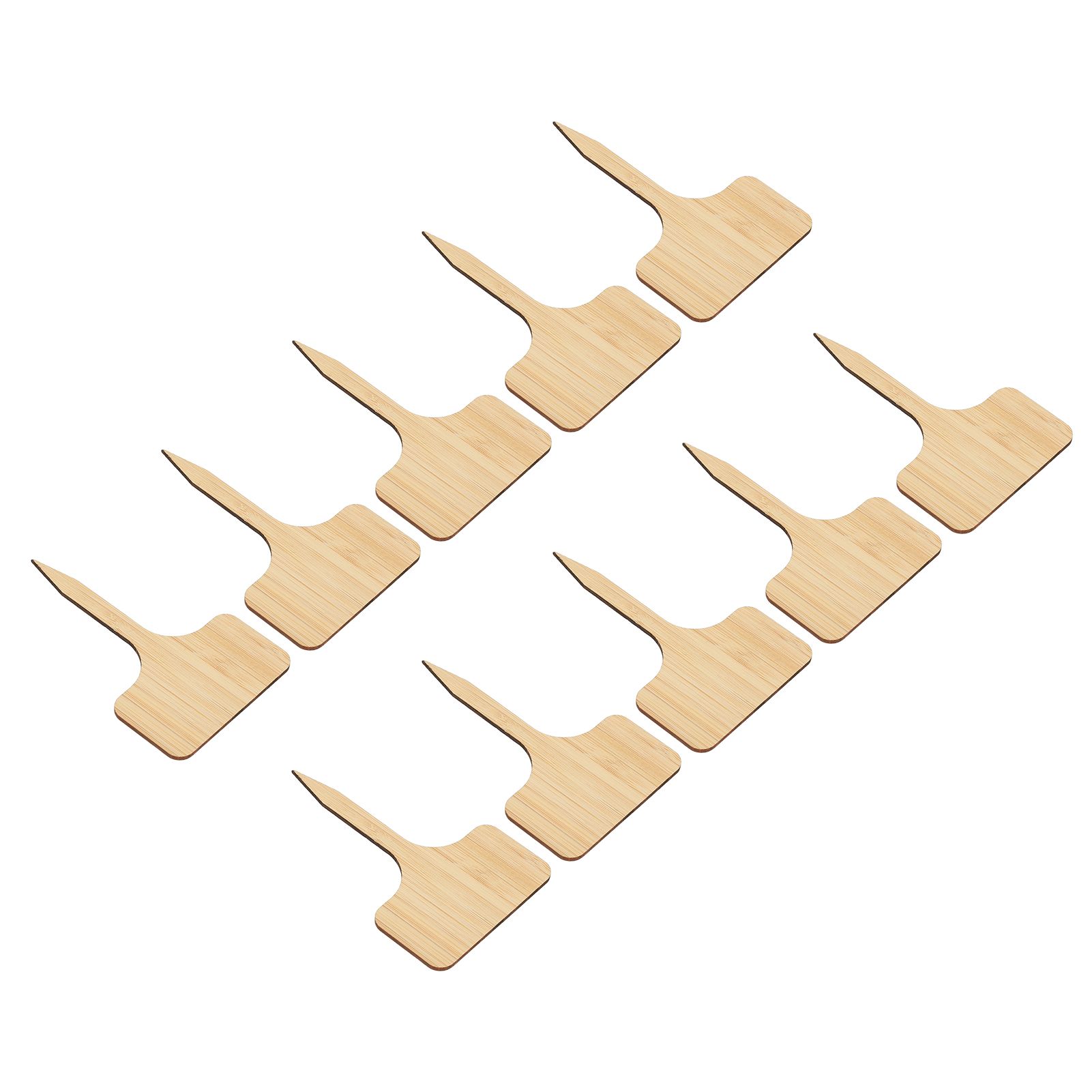 10pcs Plant Labels Bamboo Material Easy Writing 1/8 in Thickness Decorative Garden Markers for GardenerT Shape - Image 2