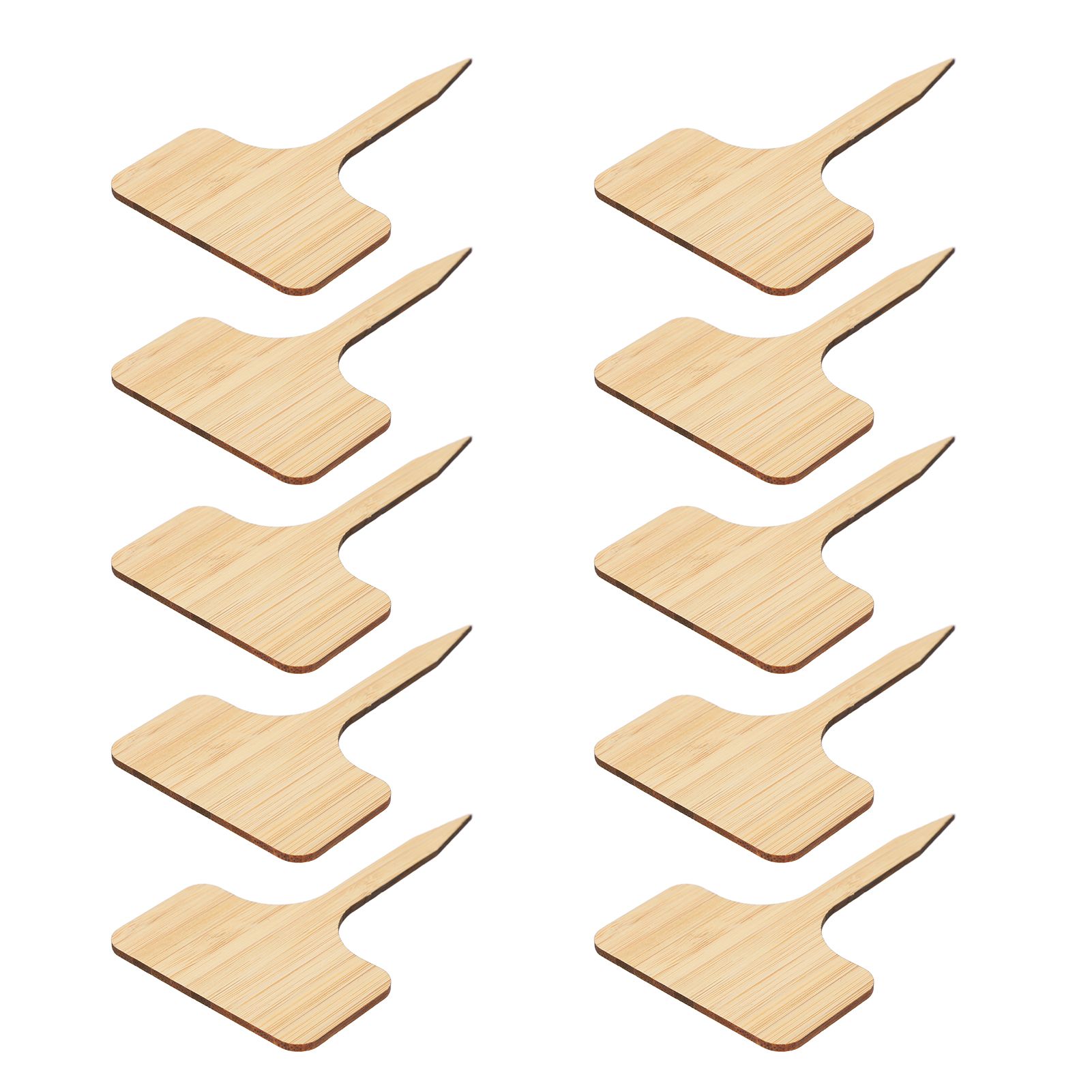 10pcs Plant Labels Bamboo Material Easy Writing 1/8 in Thickness Decorative Garden Markers for GardenerT Shape - Image 3