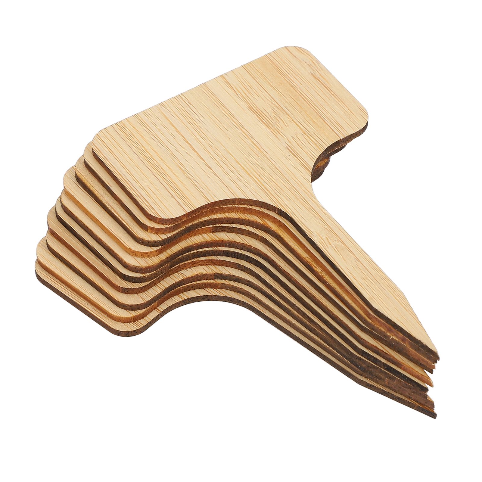 10pcs Plant Labels Bamboo Material Easy Writing 1/8 in Thickness Decorative Garden Markers for GardenerT Shape - Image 5