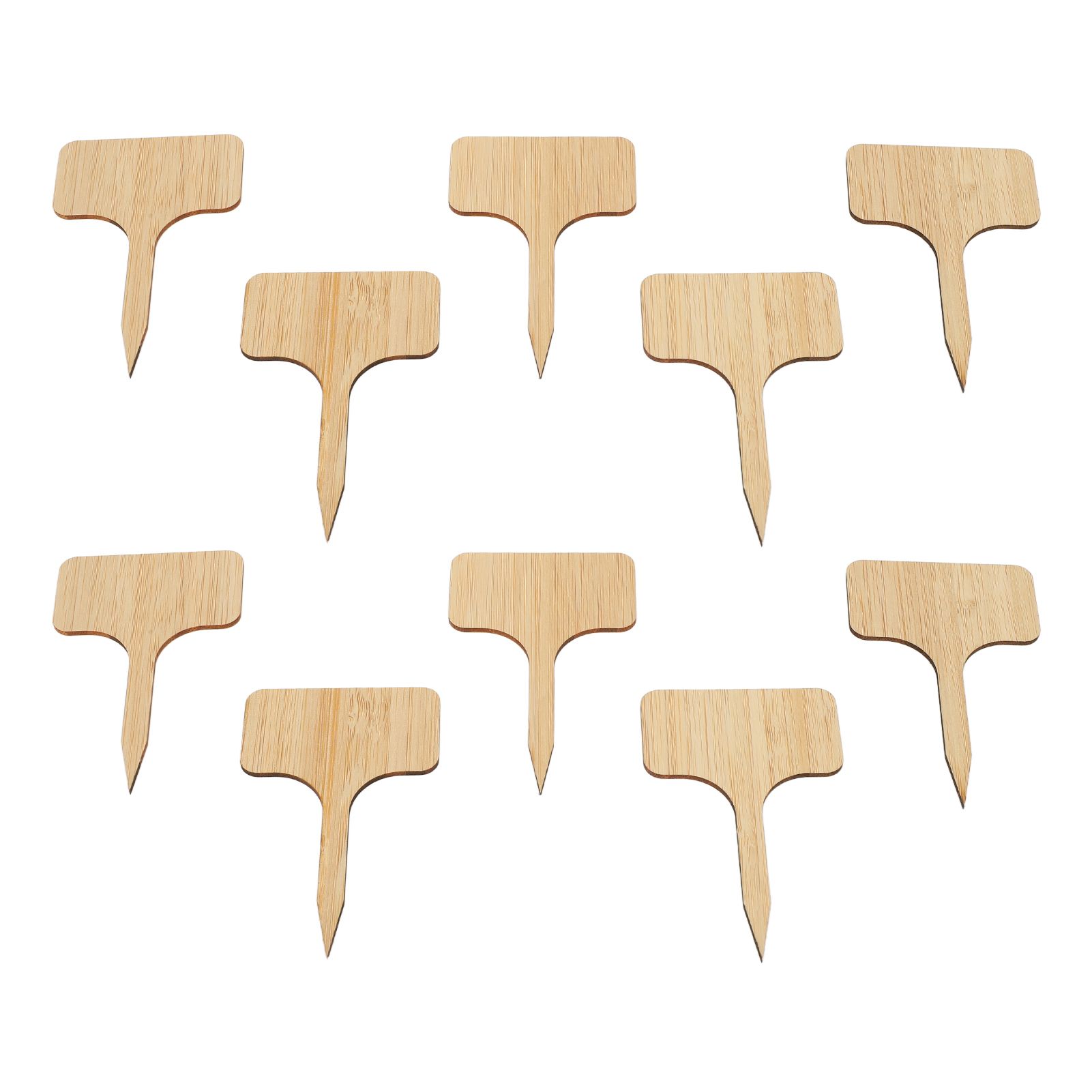 10pcs Plant Labels Bamboo Material Easy Writing 1/8 in Thickness Decorative Garden Markers for GardenerT Shape - Image 6