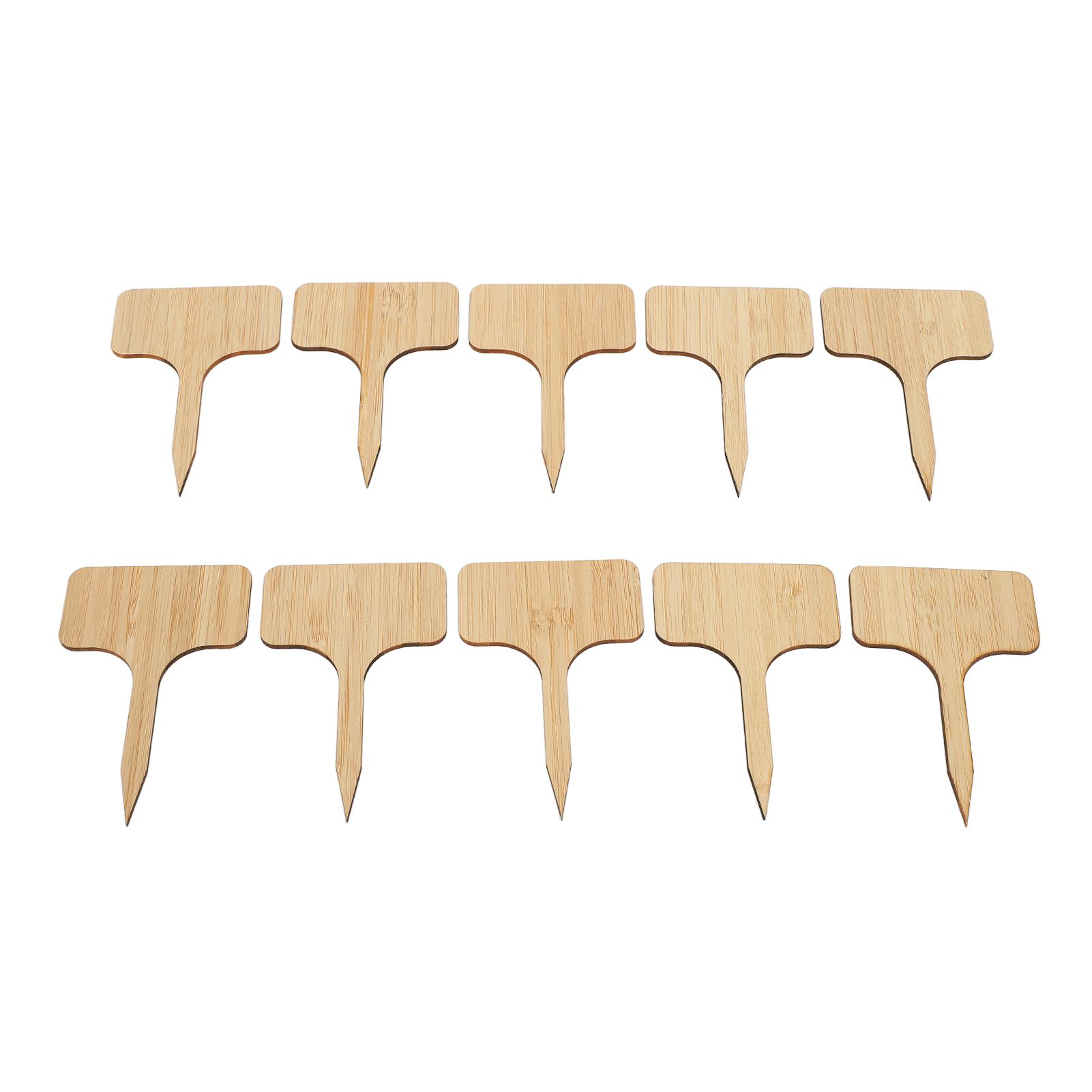 10pcs Plant Labels Bamboo Material Easy Writing 1/8 in Thickness Decorative Garden Markers for GardenerT Shape - Image 7