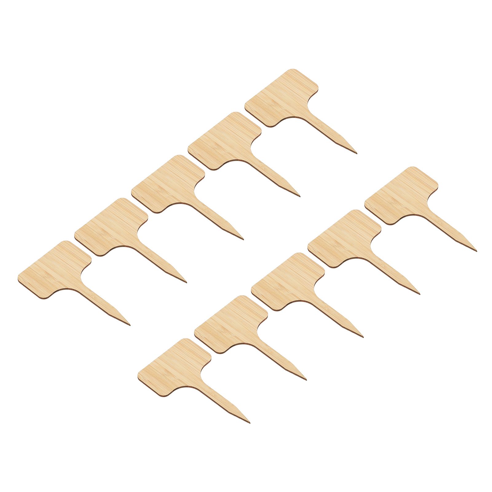 10pcs Plant Labels Bamboo Material Easy Writing 1/8 in Thickness Decorative Garden Markers for GardenerT Shape - Image 8