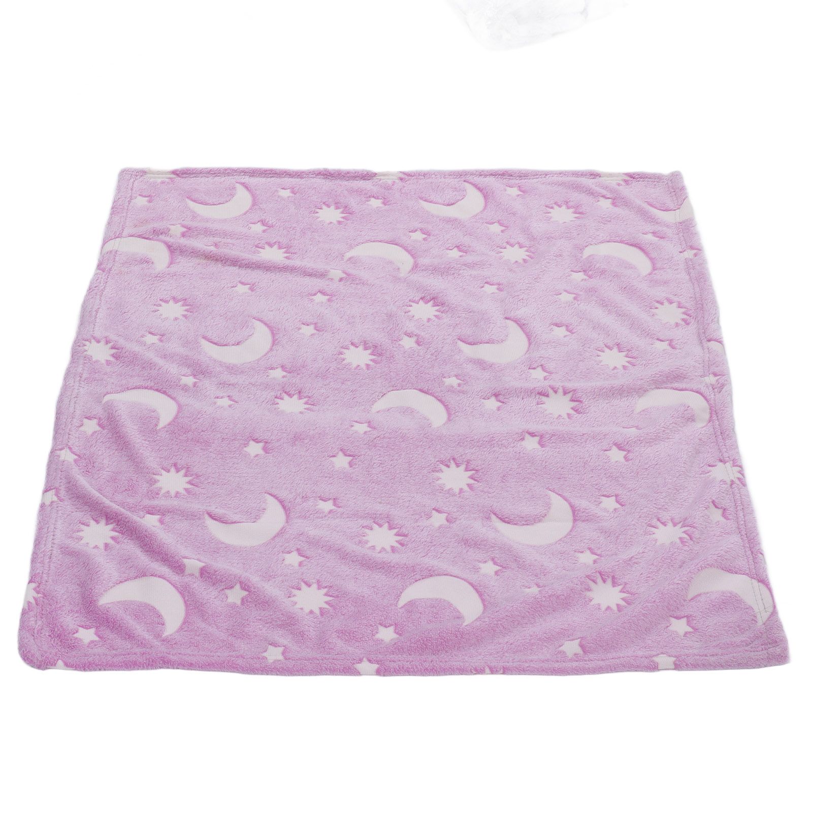 1.52x1M Luminous Blanket Double Sided Polyester Glowing Blanket Bedroom Air Conditioning Blanket for KidsPurple - Image 3