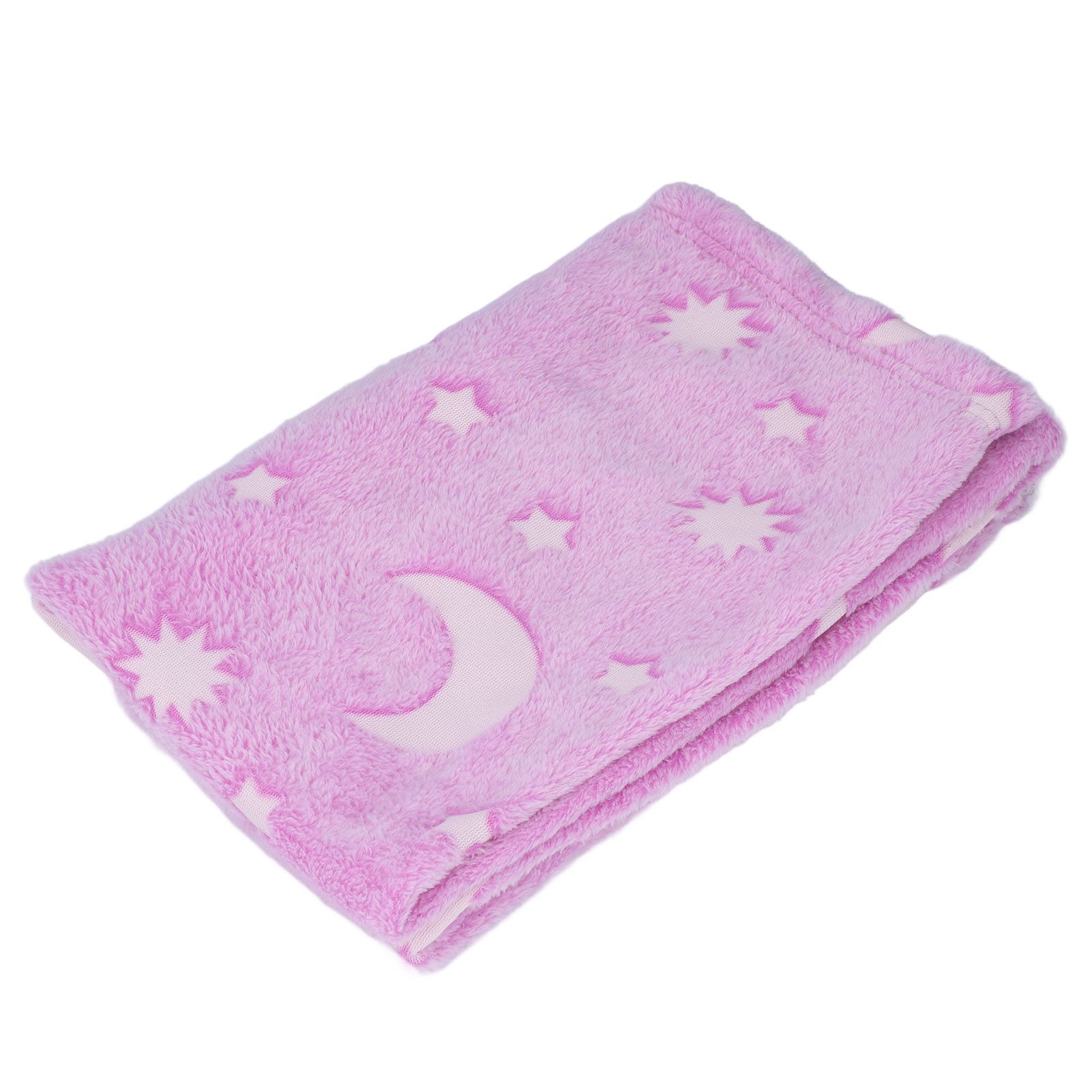1.52x1M Luminous Blanket Double Sided Polyester Glowing Blanket Bedroom Air Conditioning Blanket for KidsPurple - Image 6