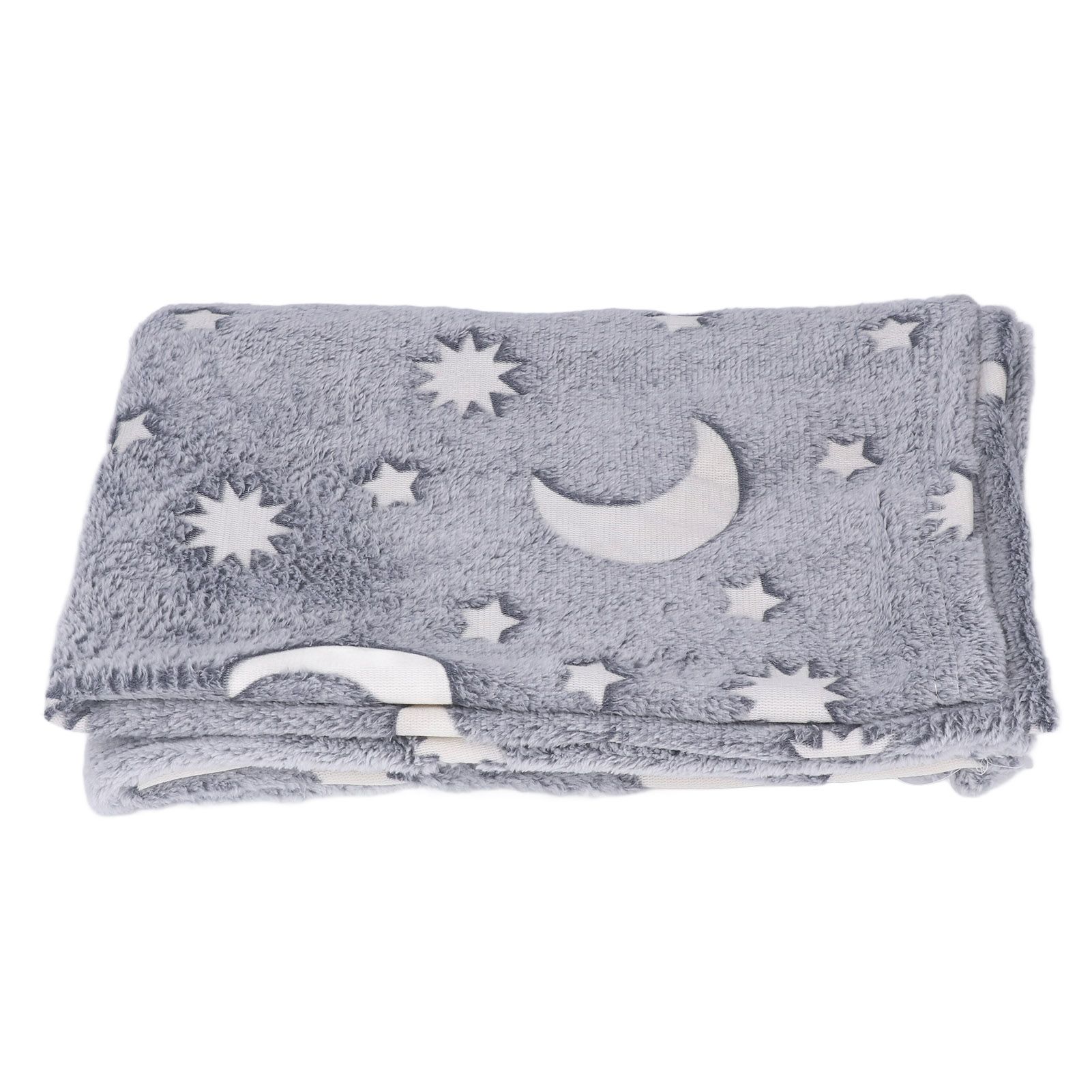 1.52x1M Luminous Blanket Double Sided Polyester Glowing Blanket Bedroom Air Conditioning Blanket for KidsGray - Image 6