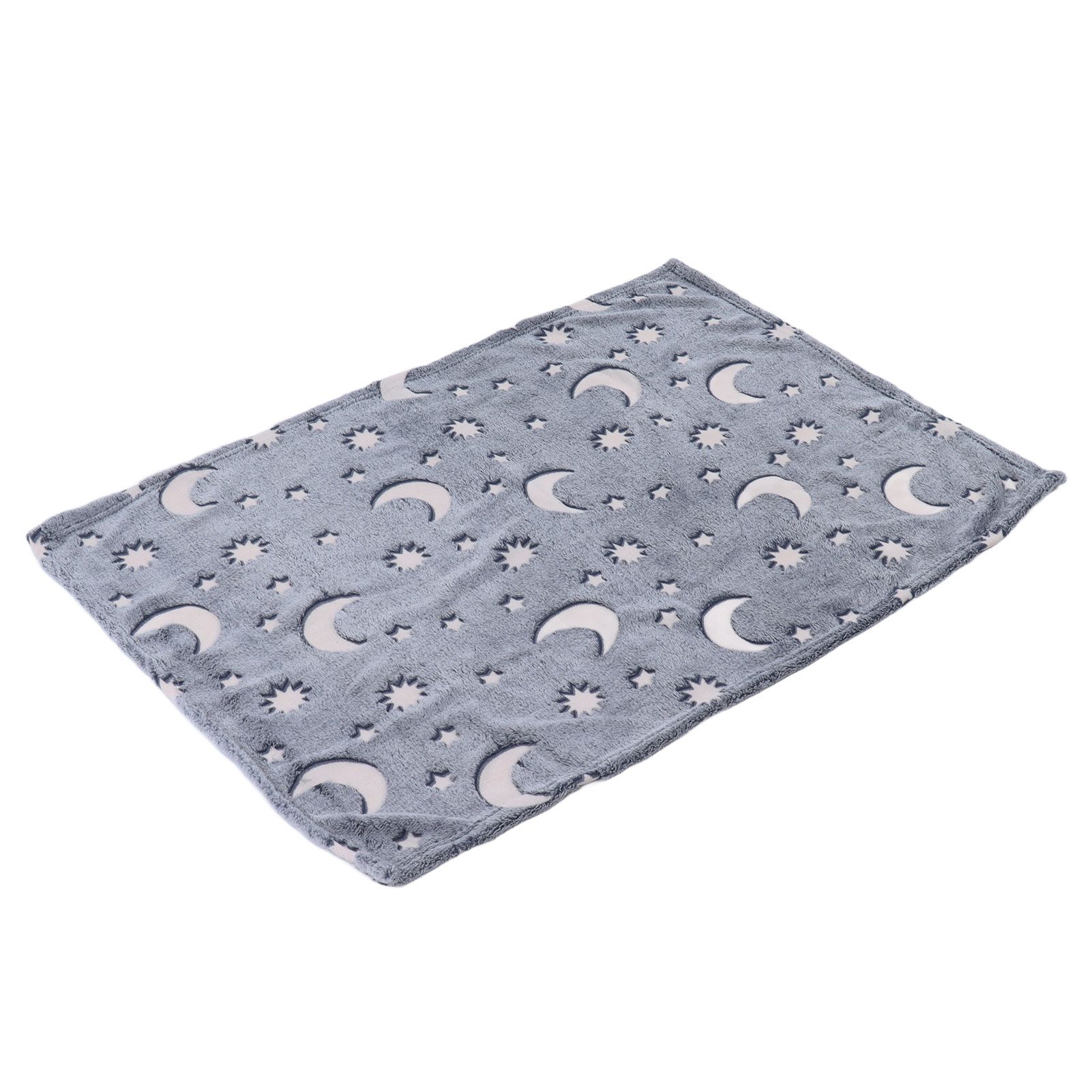 1.52x1M Luminous Blanket Double Sided Polyester Glowing Blanket Bedroom Air Conditioning Blanket for KidsDusty Blue - Image 8