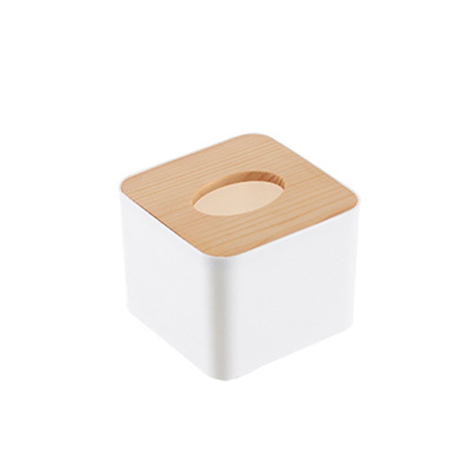 Tissue Box Holder Large Capacity Detachable Mini Tissue Storage Container for Bathroom Bedroom Dressers DesksQuadrate - Image 1