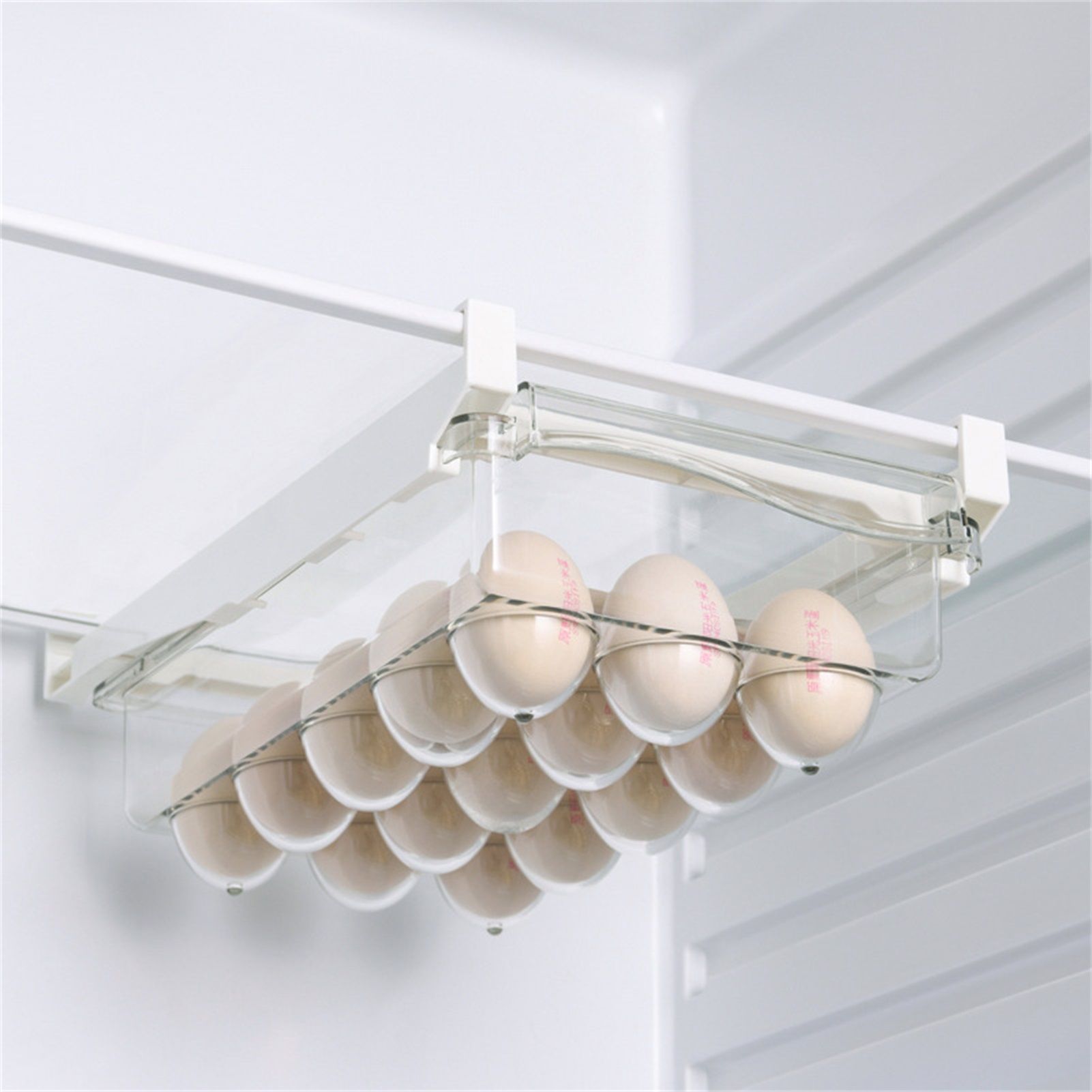 Clear Organizing Bin Durable ABS PET Drawer Type Transparent Design Wide Application Egg Storage BinEgg Bin with Holder - Image 1